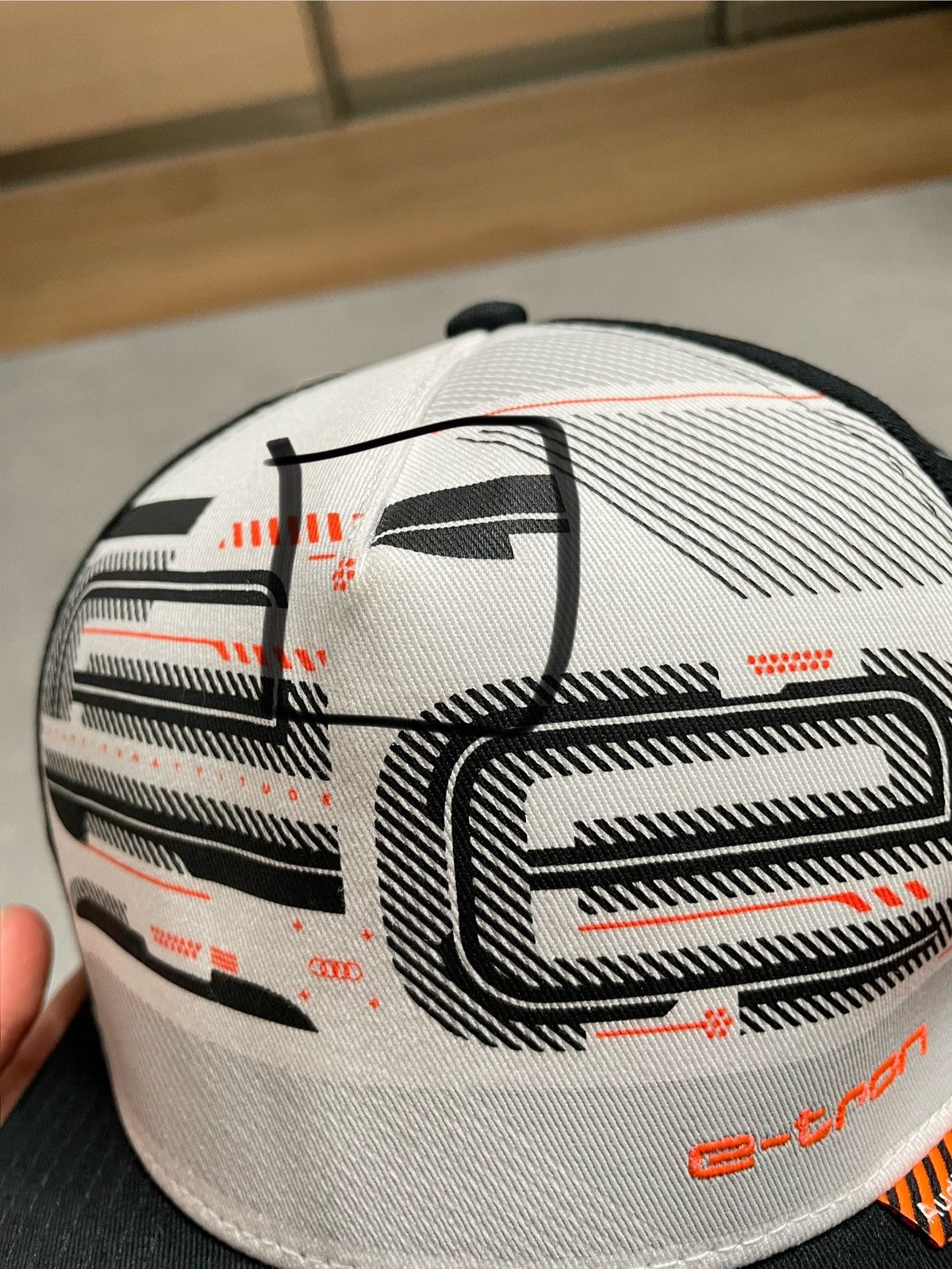 Audi Vintage Retro White Black Cap Hat Snapback Audi E-Tron New Size ONE SIZE - 2 Thumbnail