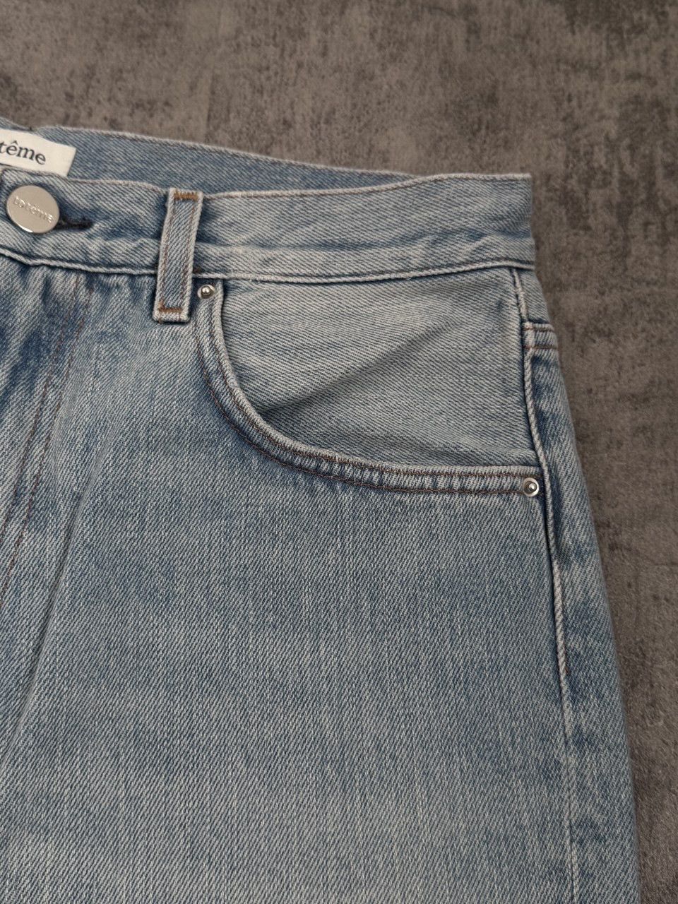 Other Toteme Blue Washed Denim Jeans Size US 32 / EU 48 - 3 Thumbnail