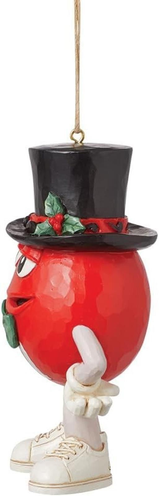 Designer Enesco M&M's Red Character in Top Hat Hanging Ornament NEW Size ONE SIZE - 5 Thumbnail
