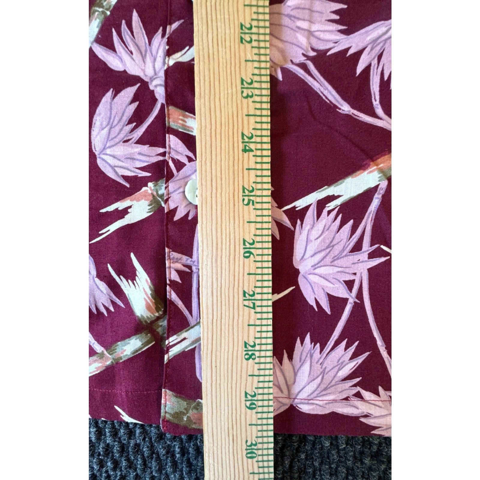Vintage VINTAGE Margaritaville Hawaiian Short Sleeve Shirt, Button-Up, Maroon, XL, 100% Cotton, Floral, Men Size US XL / EU 56 / 4 - 5 Thumbnail