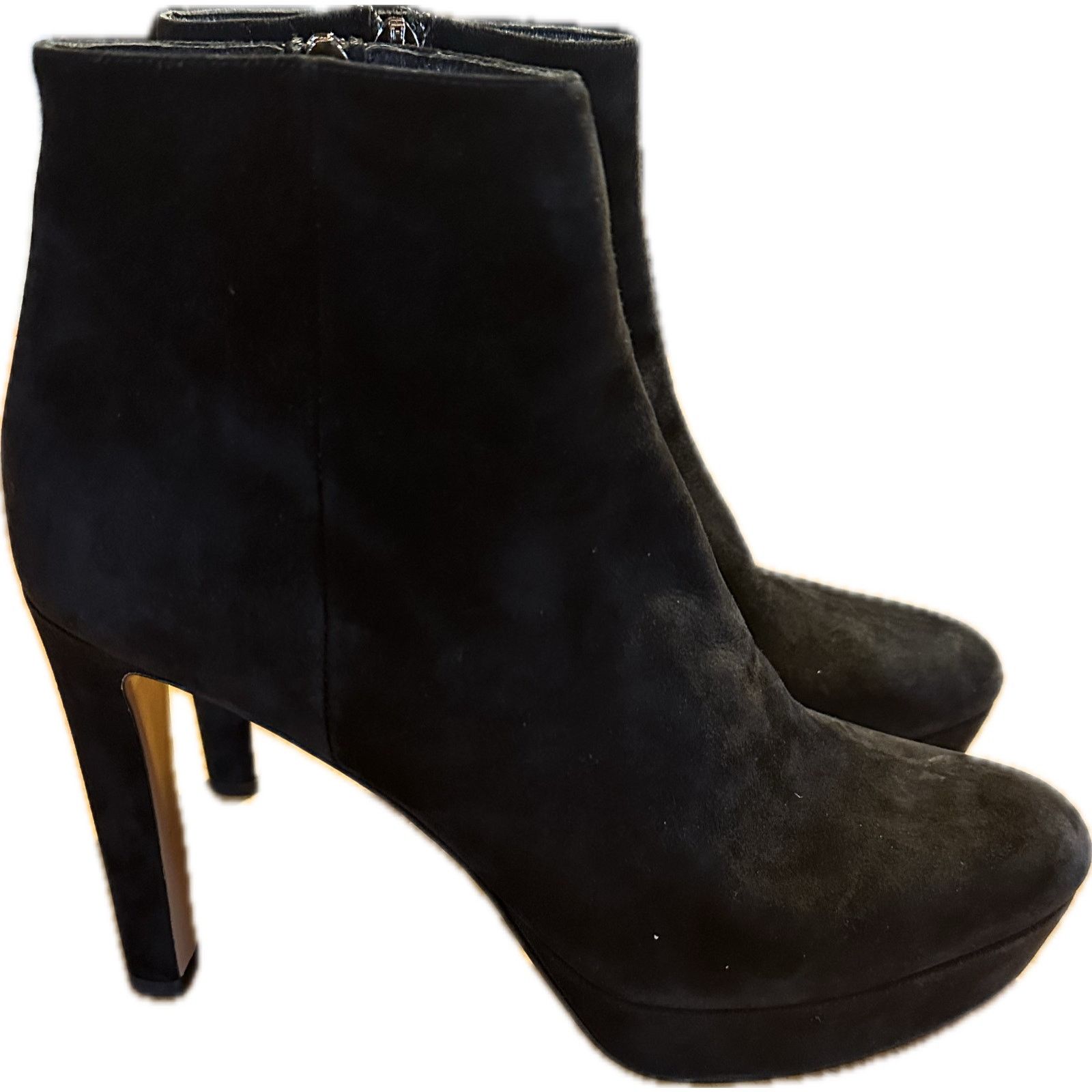 Prada Prada Women's Black Suede Platform Ankle Boots Size 9.5 High Size US 9.5 / IT 39.5 - 3 Thumbnail