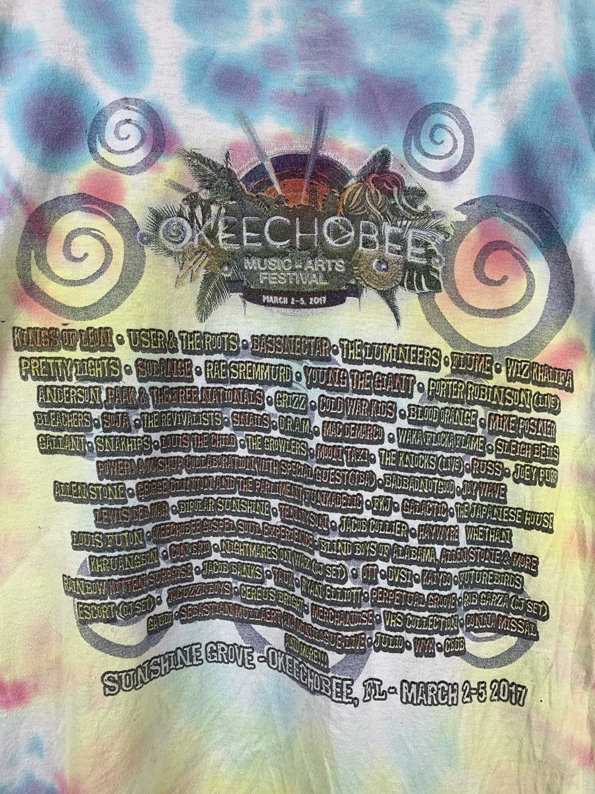 Band Tees Steals! Okeechobee Music Art Festival Tie Dye Tee Size US M / EU 48-50 / 2 - 5 Thumbnail