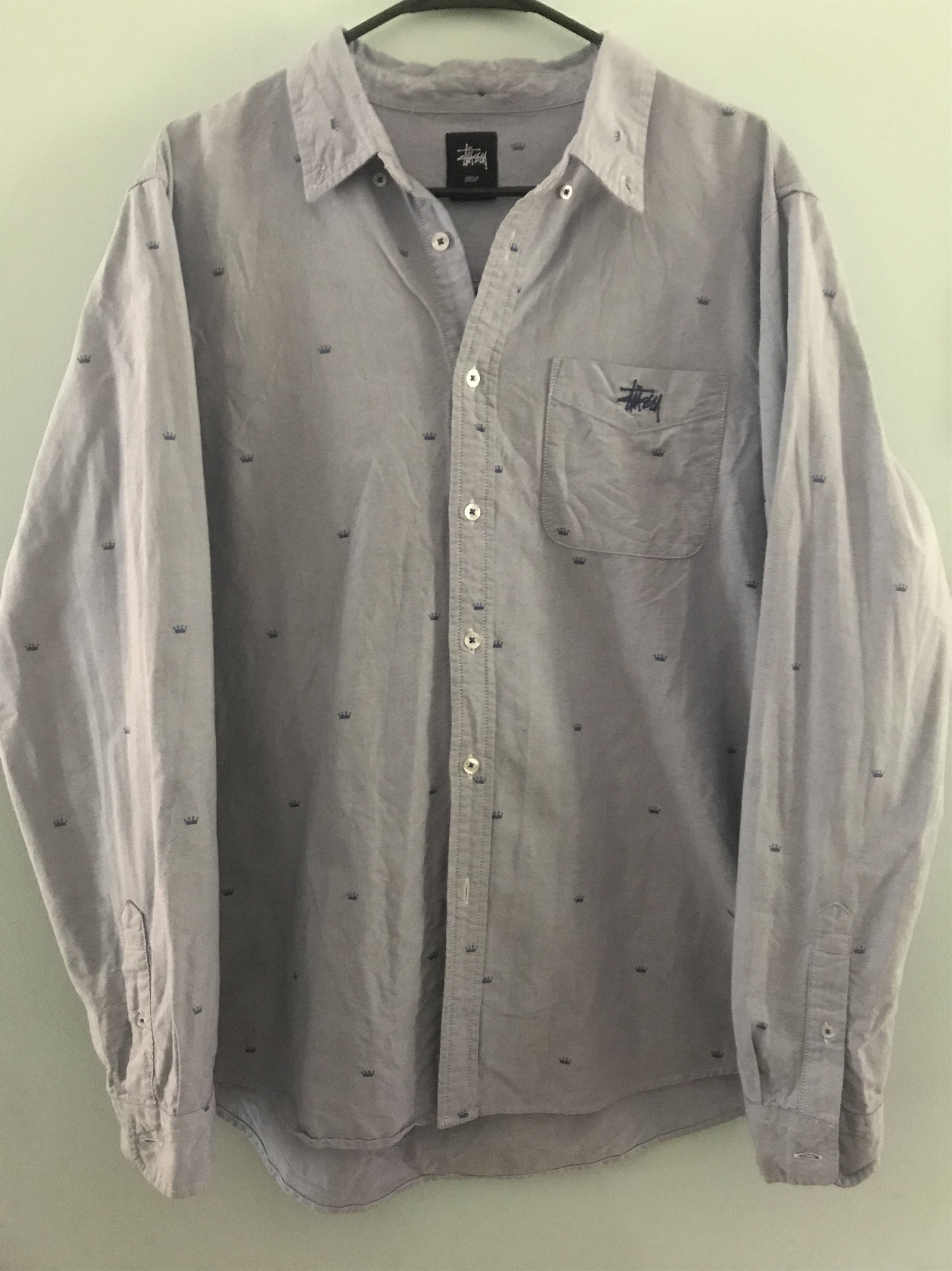 Stussy Stussy vintage crown button up Size US L / EU 52-54 / 3 - 1 Thumbnail