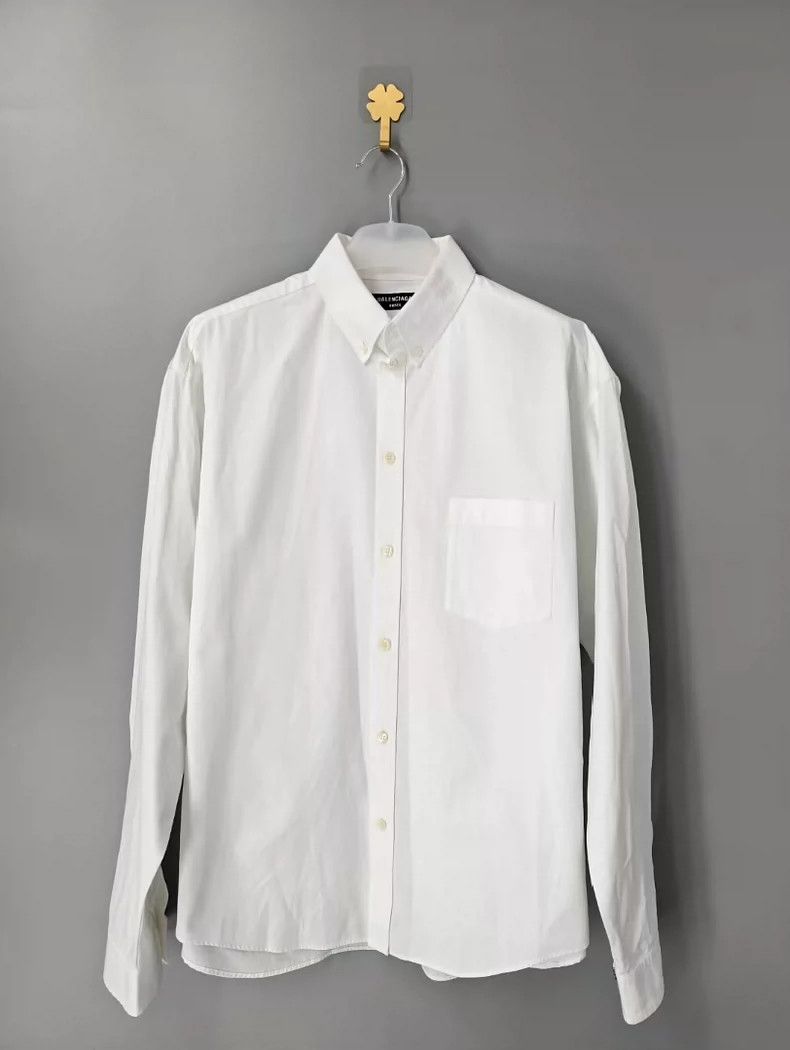 Balenciaga Balenciaga size 38 Collar logo embroidered shirt Size US M / EU 48-50 / 2 - 1 Thumbnail
