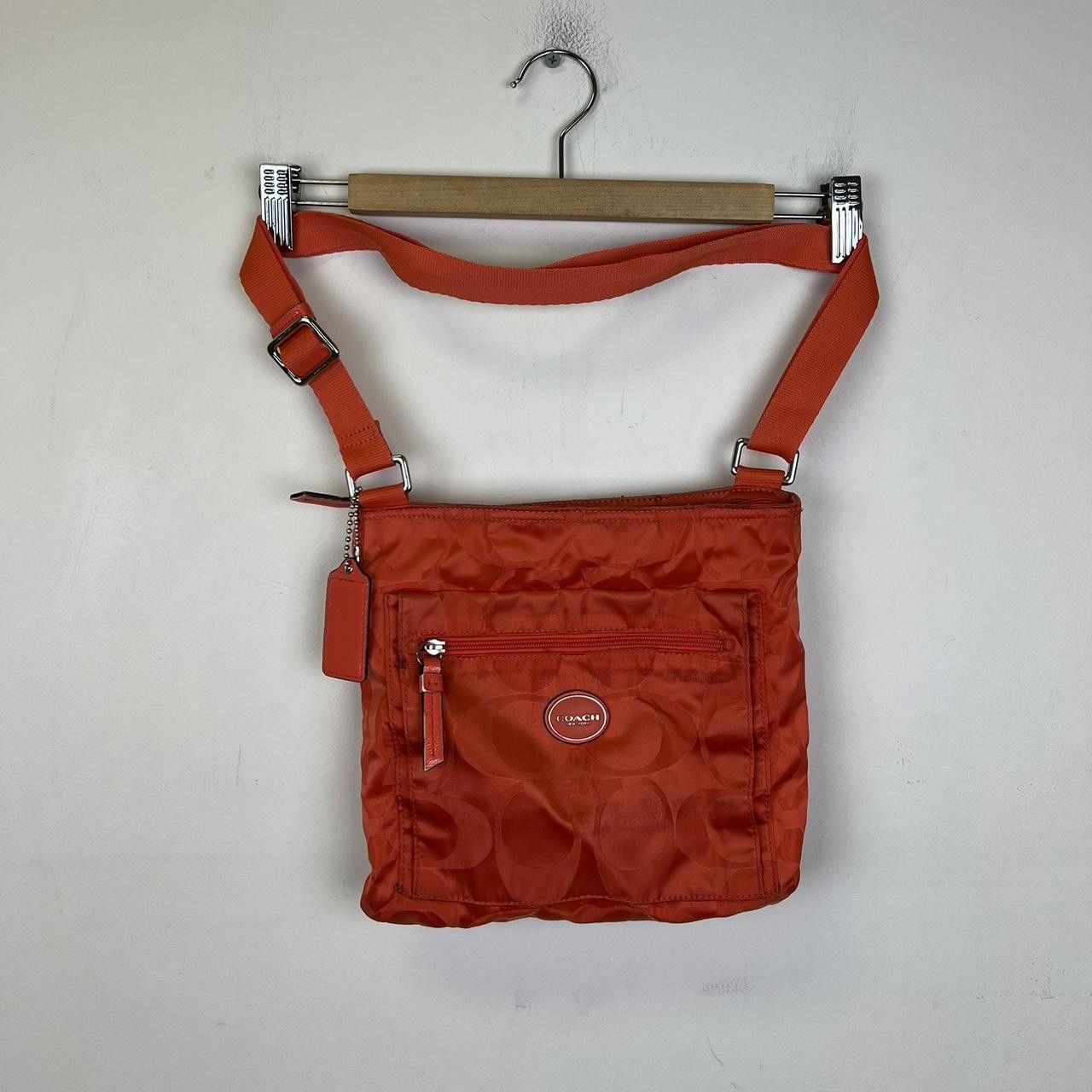 Coach Trendy Coach Orange Quilted Crossbody Bag Size ONE SIZE - 1 Thumbnail