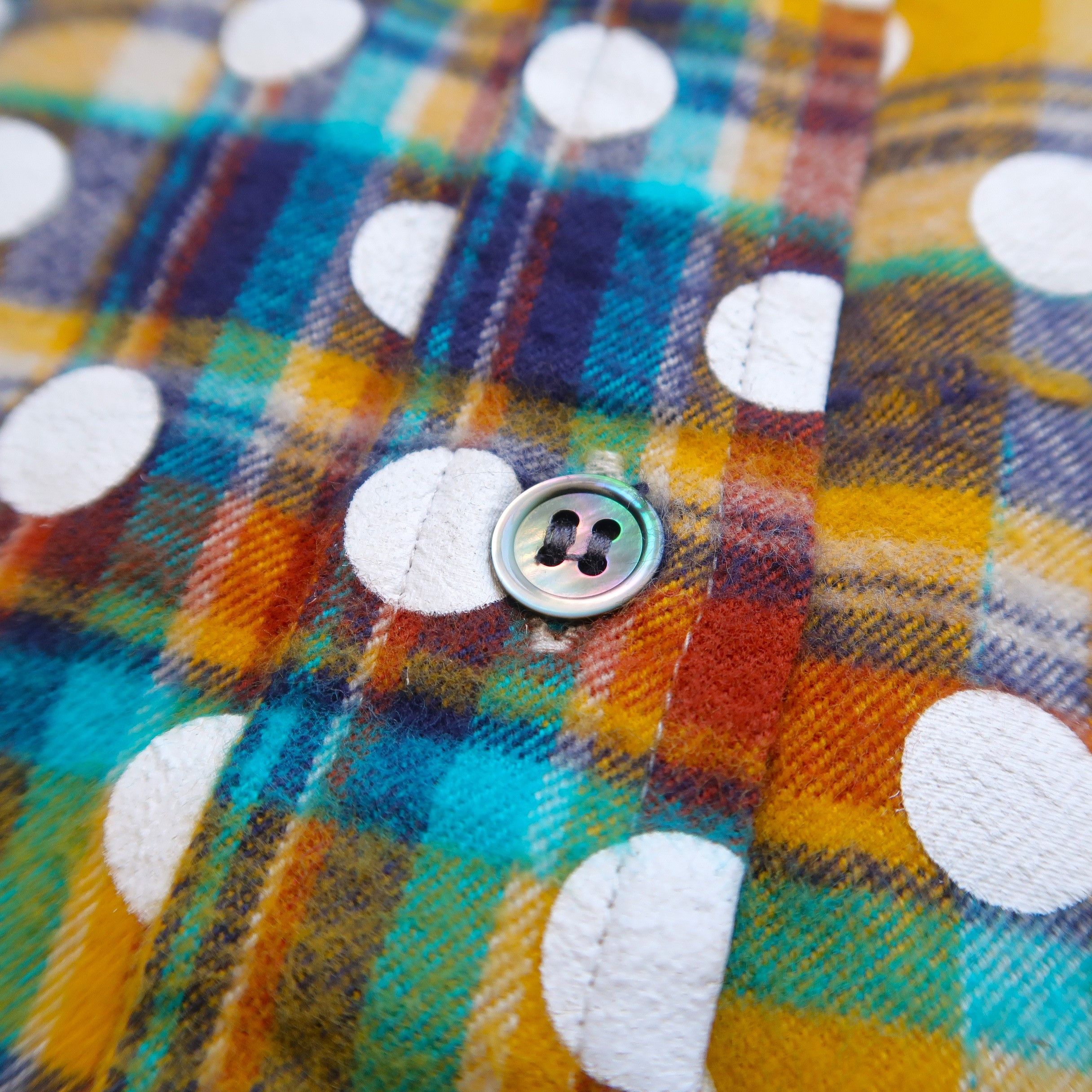 Issey Miyake Vintage Issey Miyake Mercibeaucoup Polka Dot Flannel Shirt Size US M / EU 48-50 / 2 - 5 Thumbnail