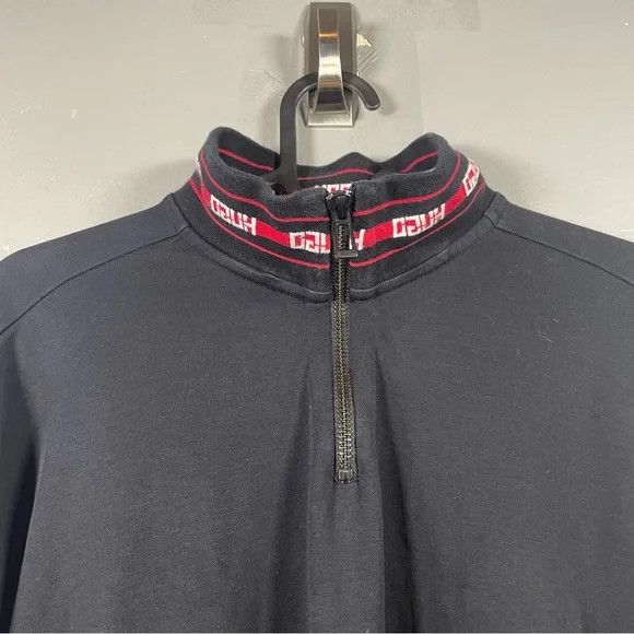Hugo Boss Hugo Boss Quarter Zip Sweater Size US L / EU 52-54 / 3 - 2 Thumbnail
