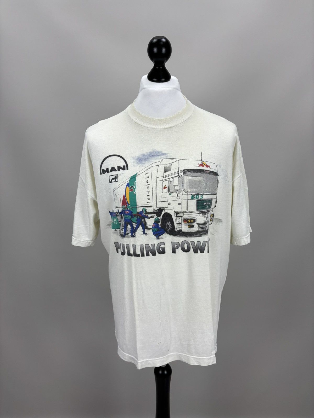 Red Bull Mens vintage t shirt Red Bull MAN Pulling Power Size XL Size US XL / EU 56 / 4 - 1 Thumbnail