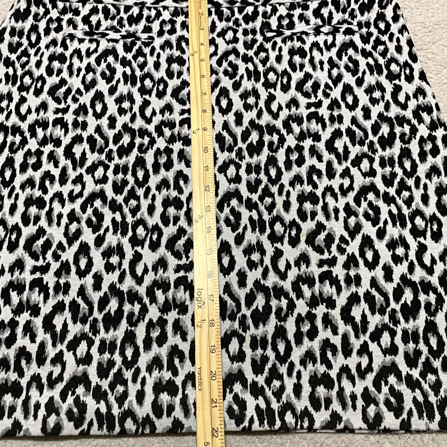 Talbots Talbots Womens Skirt sz 6 Multicolor Leopard Print Straight Pencil Knee Length Size 38" / US 16 / IT 52 - 3 Thumbnail