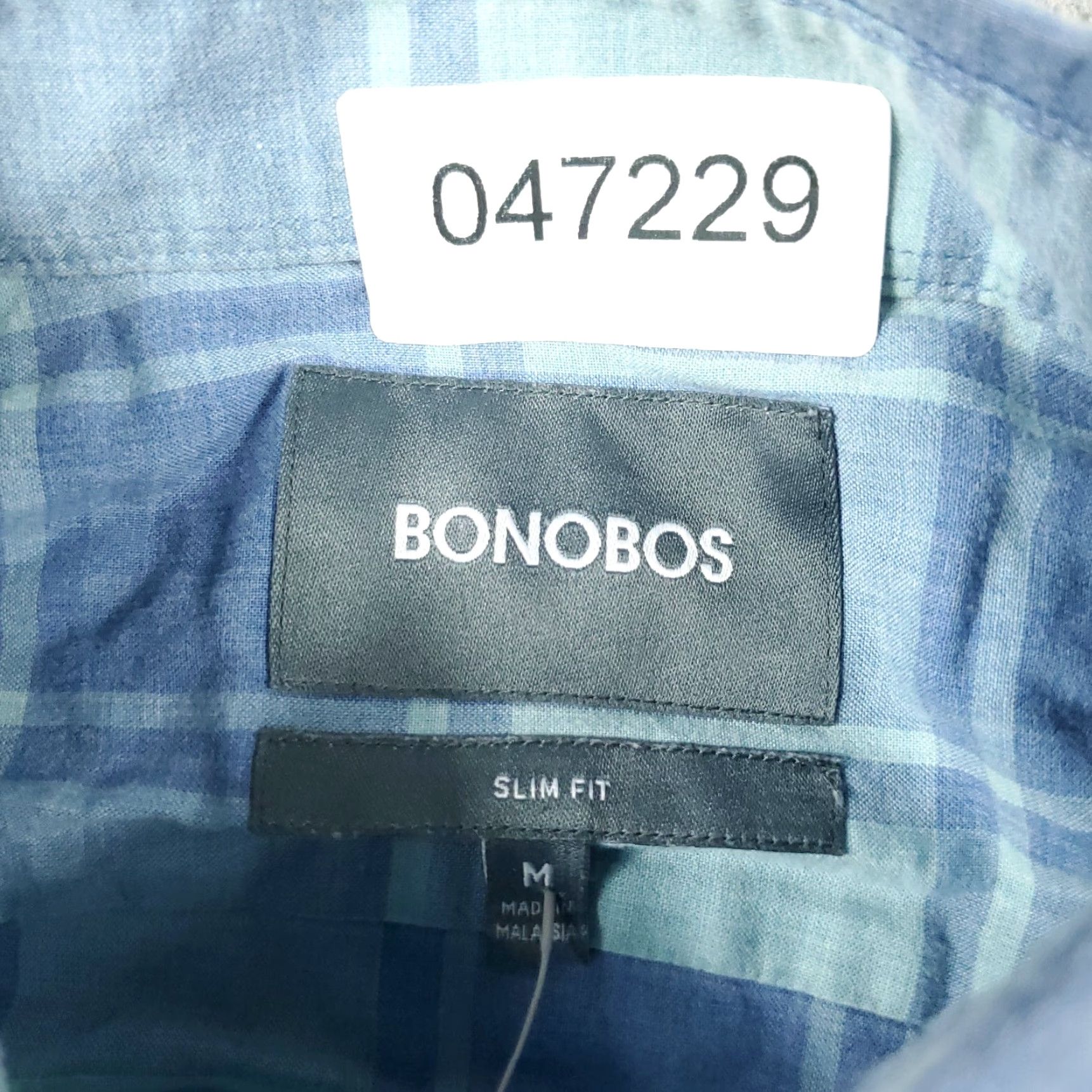 Bonobos VINTAGE Bonobos Shirt Men’s Medium Blue Plaid Button-Up Long Sleeve Size US M / EU 48-50 / 2 - 6 Thumbnail