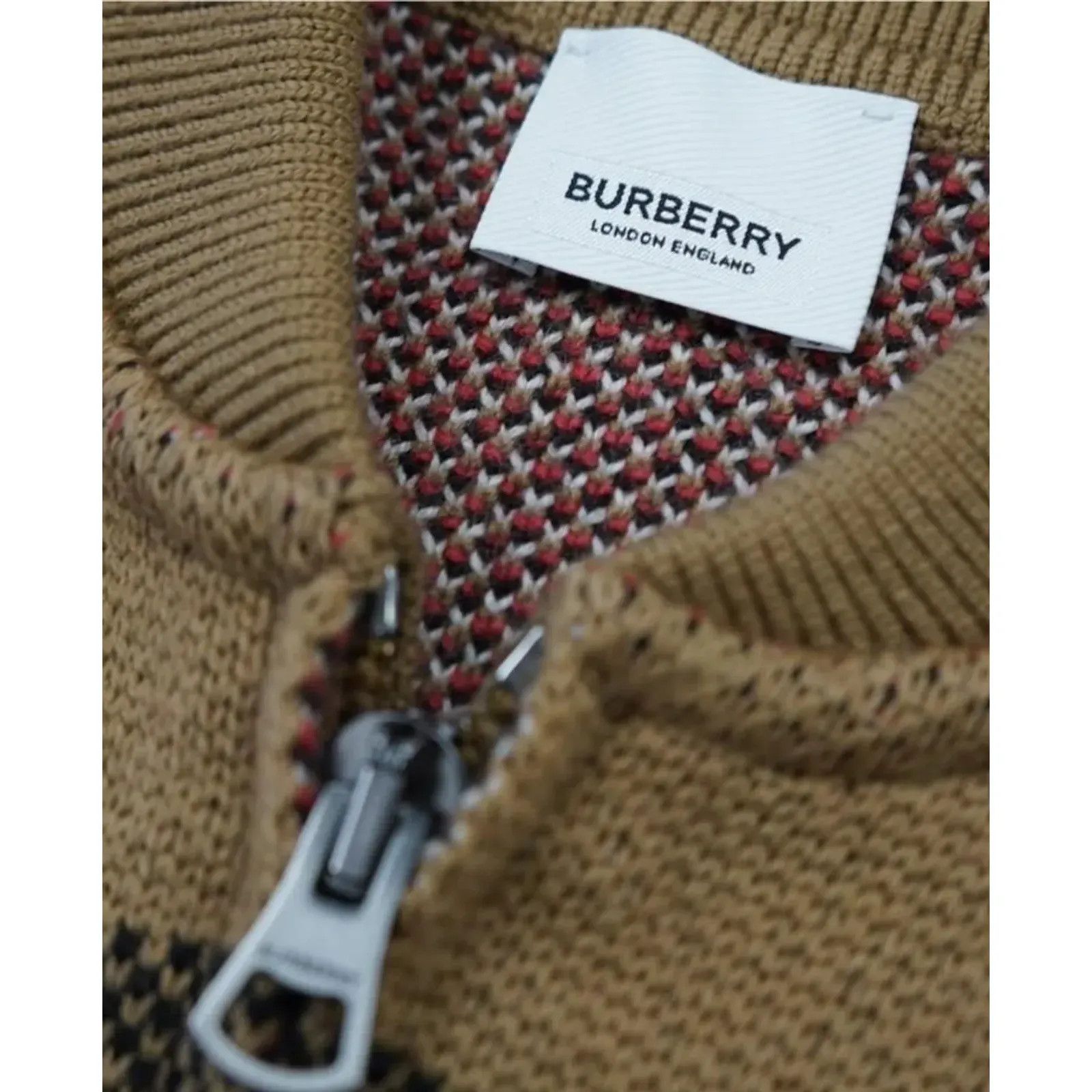 Brunello Cucinelli o1B3y1r0426 Check Pattern Wool Knit Bomber Jacket Multicolor Size US L / EU 52-54 / 3 - 3 Thumbnail
