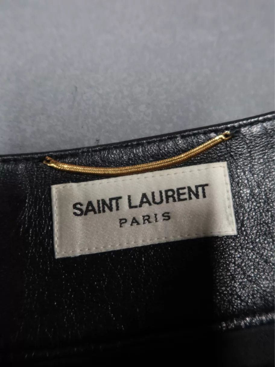 Saint Laurent Paris SAINT LAURENT Women's Black Sheepskin Shorts 34 Size 25" / US 0 / IT 36 - 3 Thumbnail