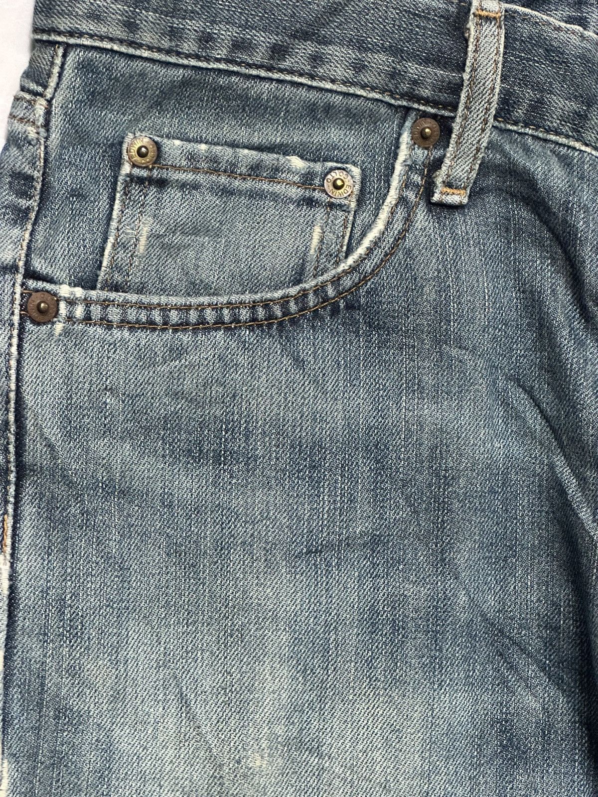 Edwin Vintage Edwin Straight Leg Japan Denim Distressed Light Wash Size US 32 / EU 48 - 5 Thumbnail