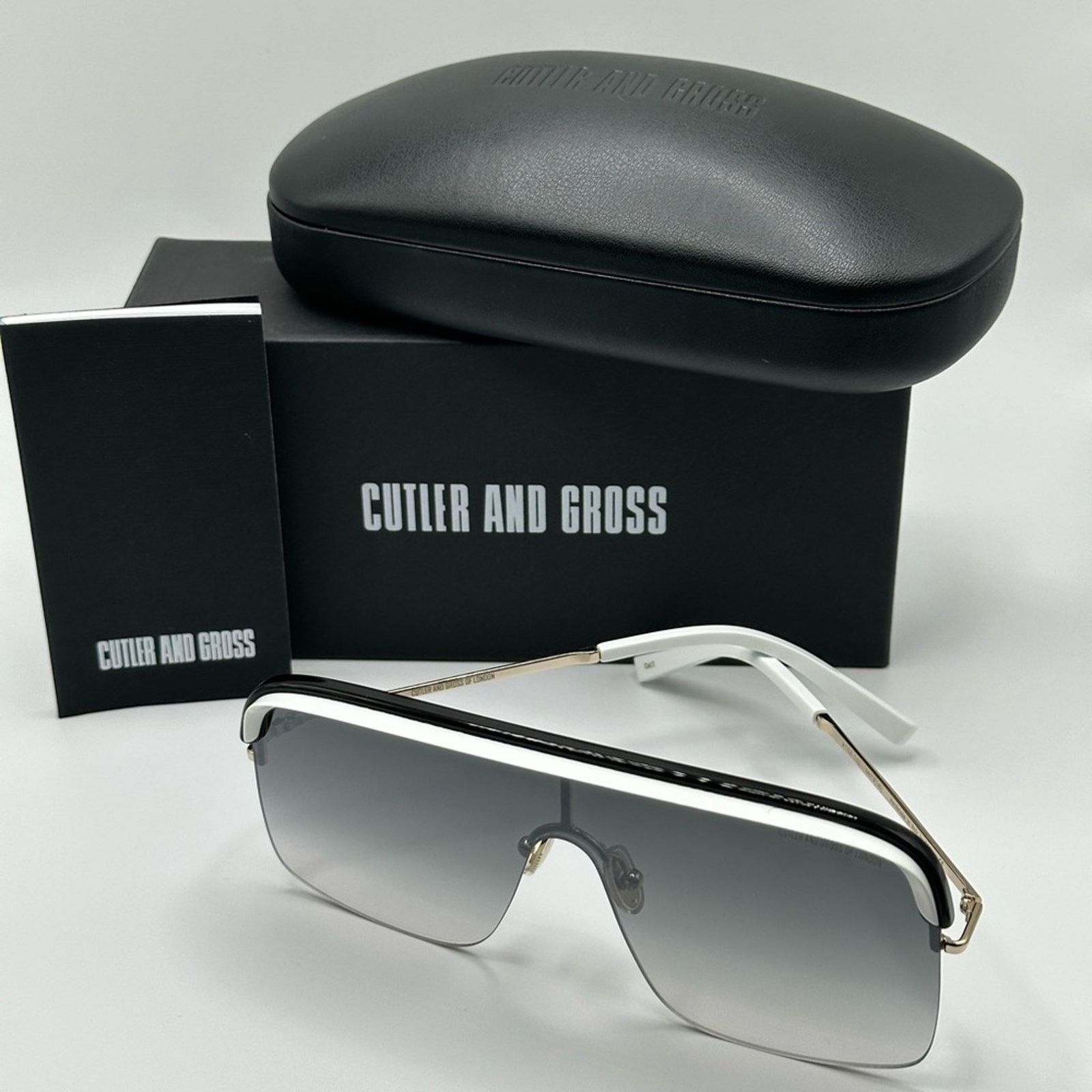 Cutler and Gross NEW CUTLER AND GROSS CG1328S 002 Black/White Unisex Size ONE SIZE - 10 Thumbnail