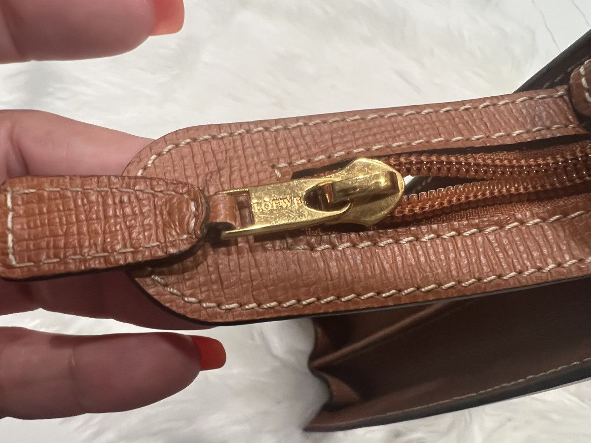 Loewe Loewe Structured Leather Briefcase Tote – Tan Calfskin Size ONE SIZE - 3 Thumbnail