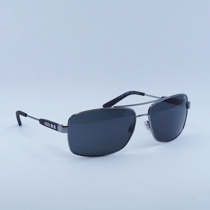 Burberry Burberry BE3074 100387 Sunglasses Gunmetal Rectangle Frame Size ONE SIZE - 1 Thumbnail