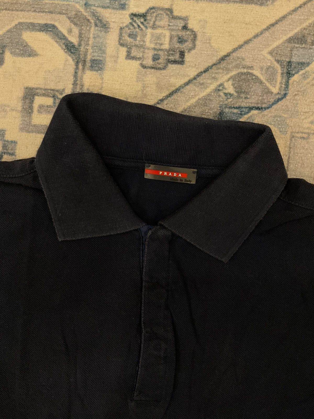 Prada Navy Blue Prada Polo with Pocket Size US L / EU 52-54 / 3 - 2 Thumbnail