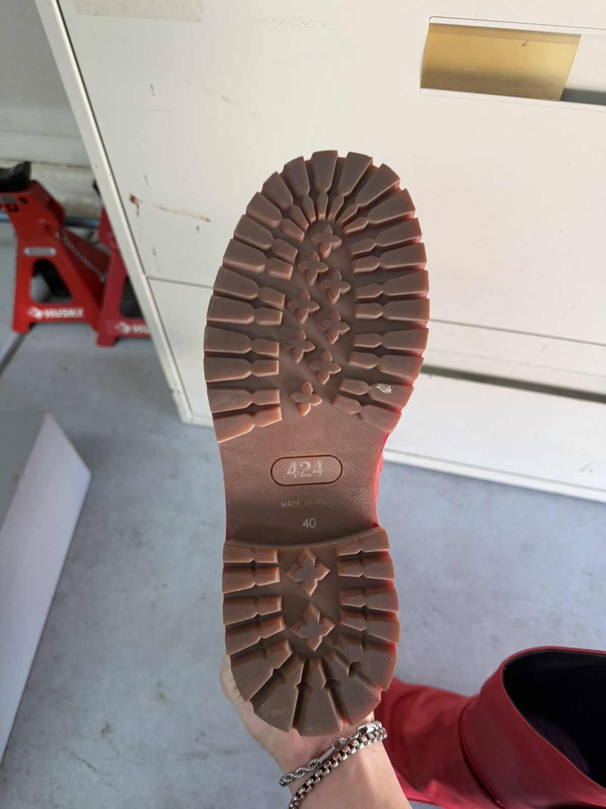 424 424 Red Dragonrider Boot Size US 7 / EU 40 - 10 Thumbnail