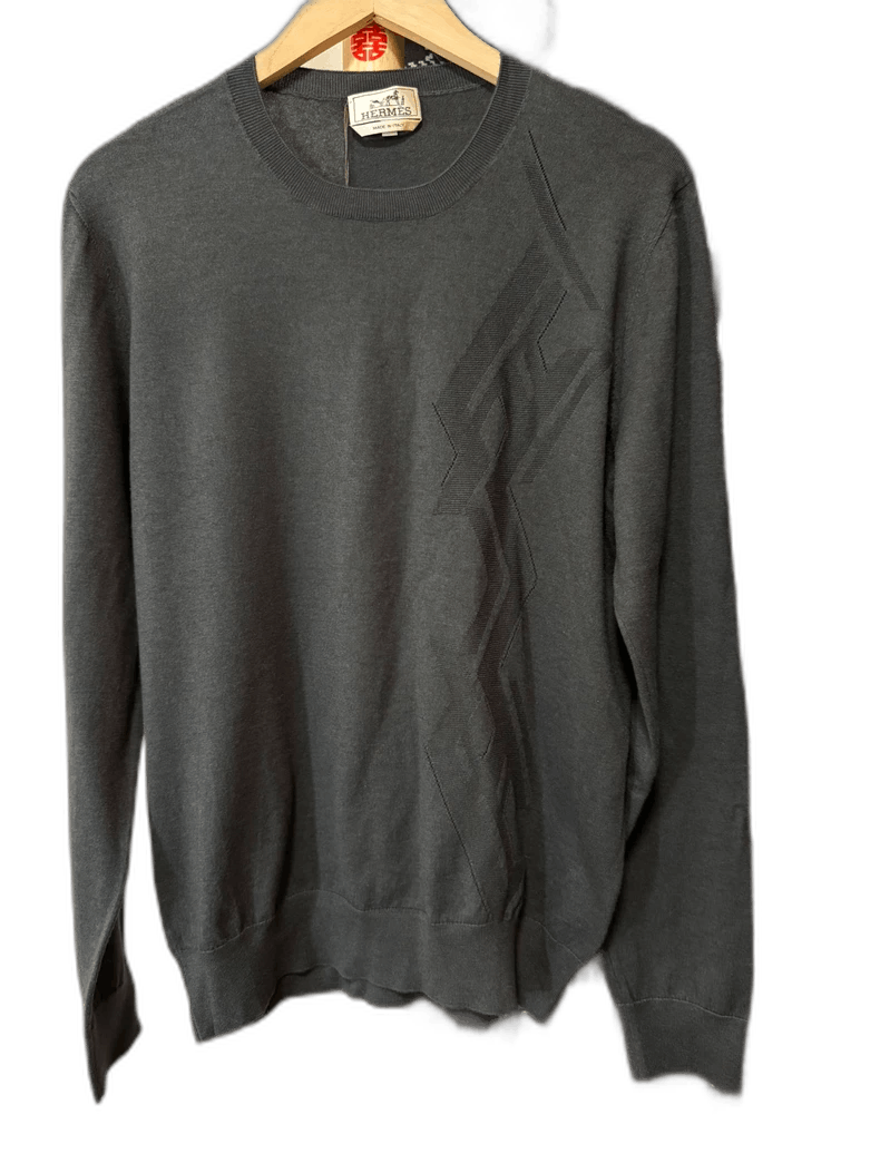 Hermes Hermes Cashmere Sweater L Size Gray Size US L / EU 52-54 / 3 - 1 Thumbnail