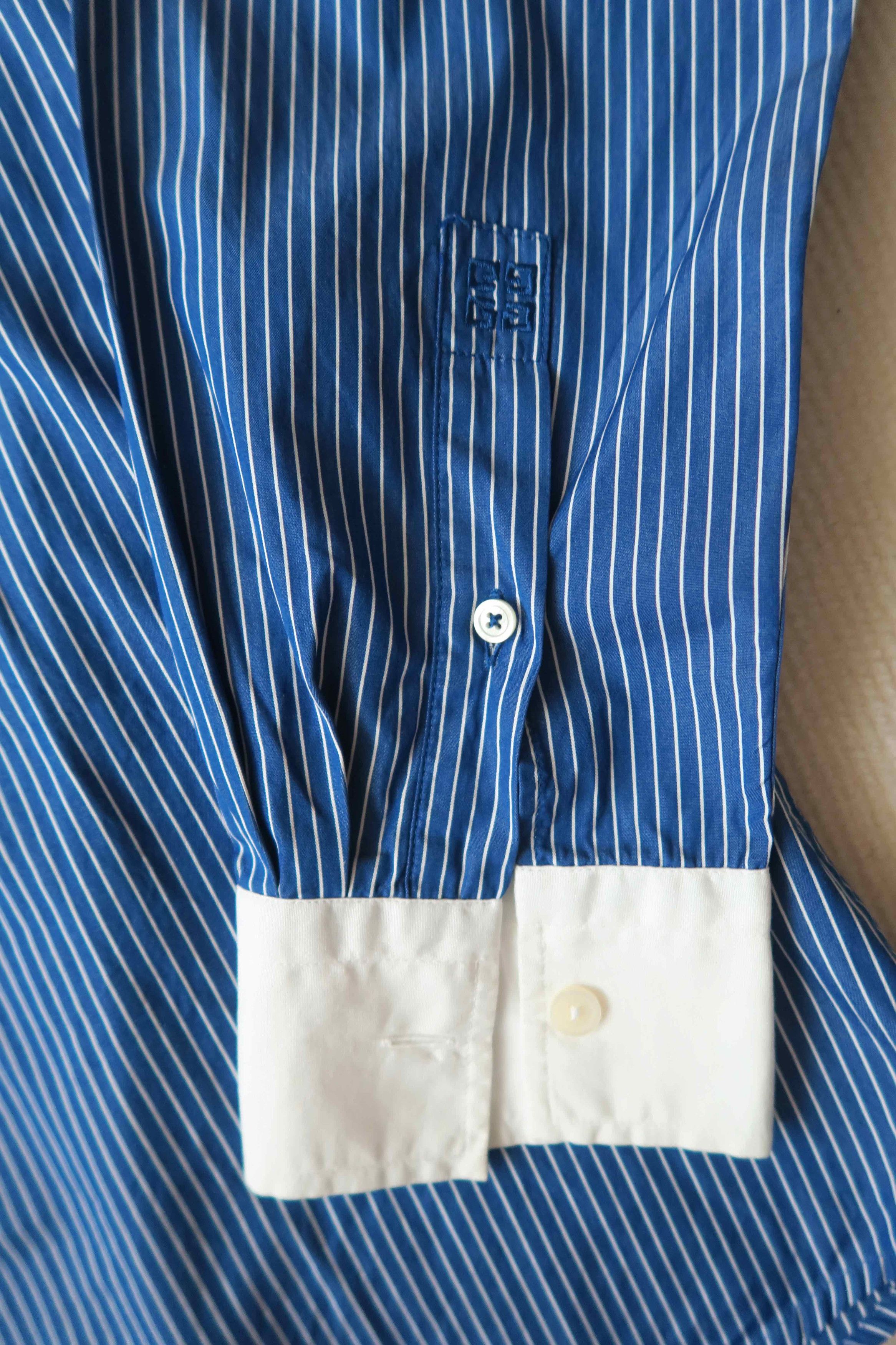 Givenchy Givenchy Pinstripe Contrast Collar/Cuffs Detail Shirt Size US L / EU 52-54 / 3 - 3 Thumbnail