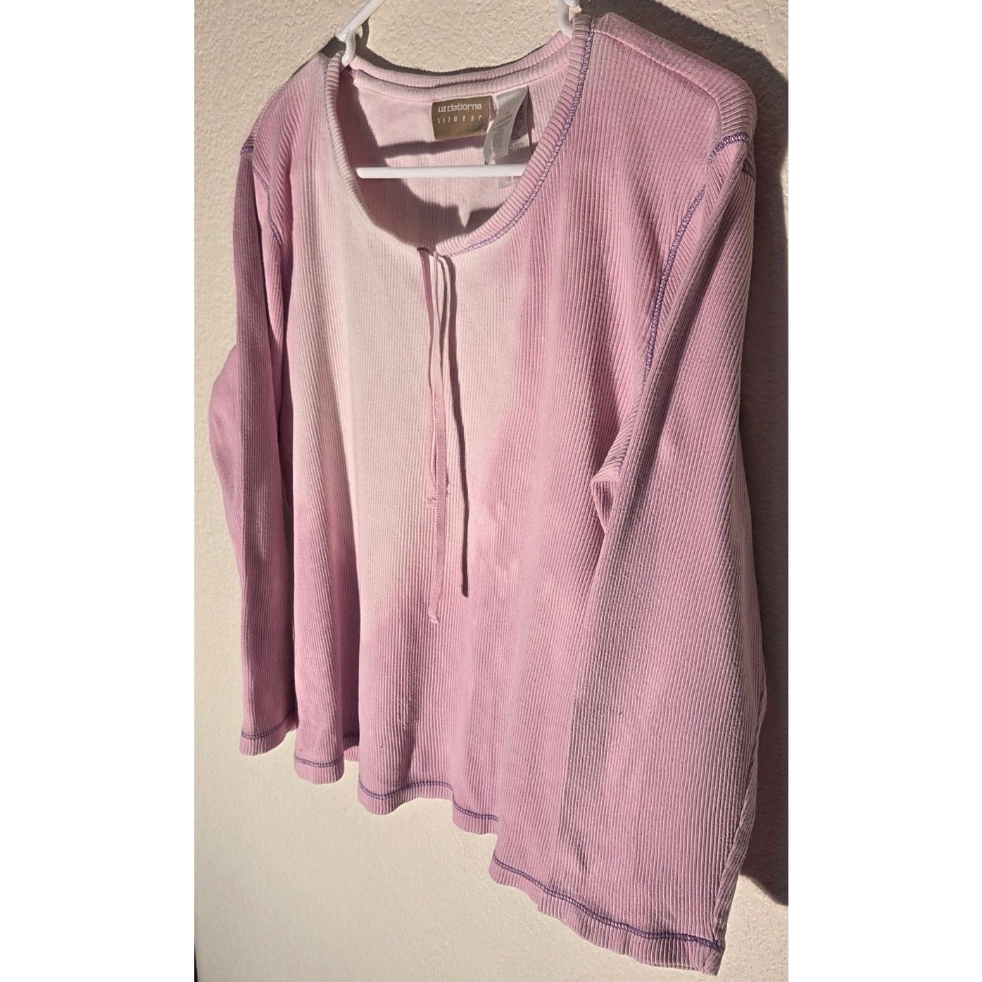Liz Claiborne Liz Claiborne Lizwear Pink Long Sleeve Blouse - Medium Size M / US 6-8 / IT 42-44 - 5 Thumbnail