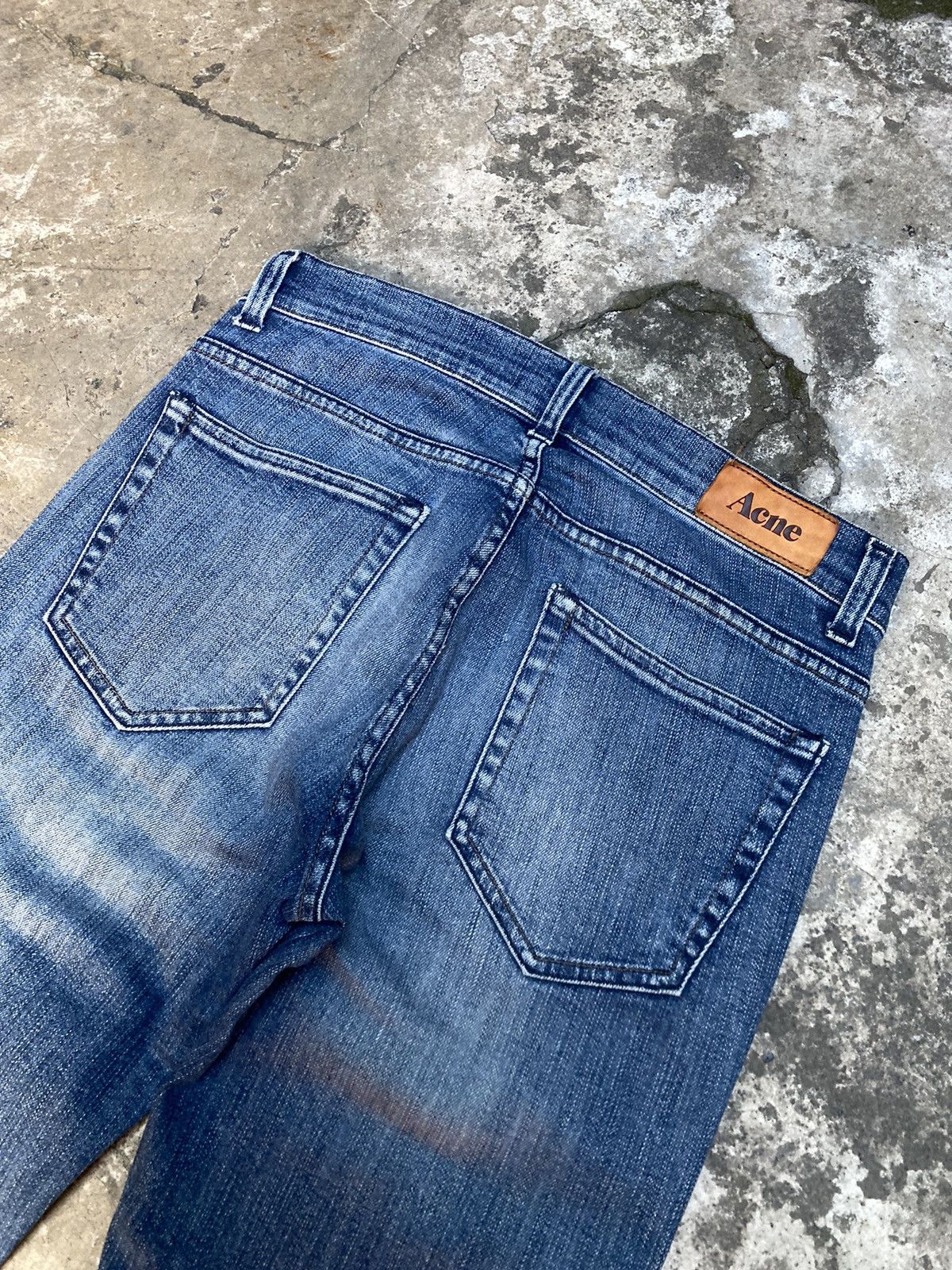 Acne Studios Acne Studios Blue Wash Slim Jeans - Roc The Boat Size US 29 - 3 Thumbnail