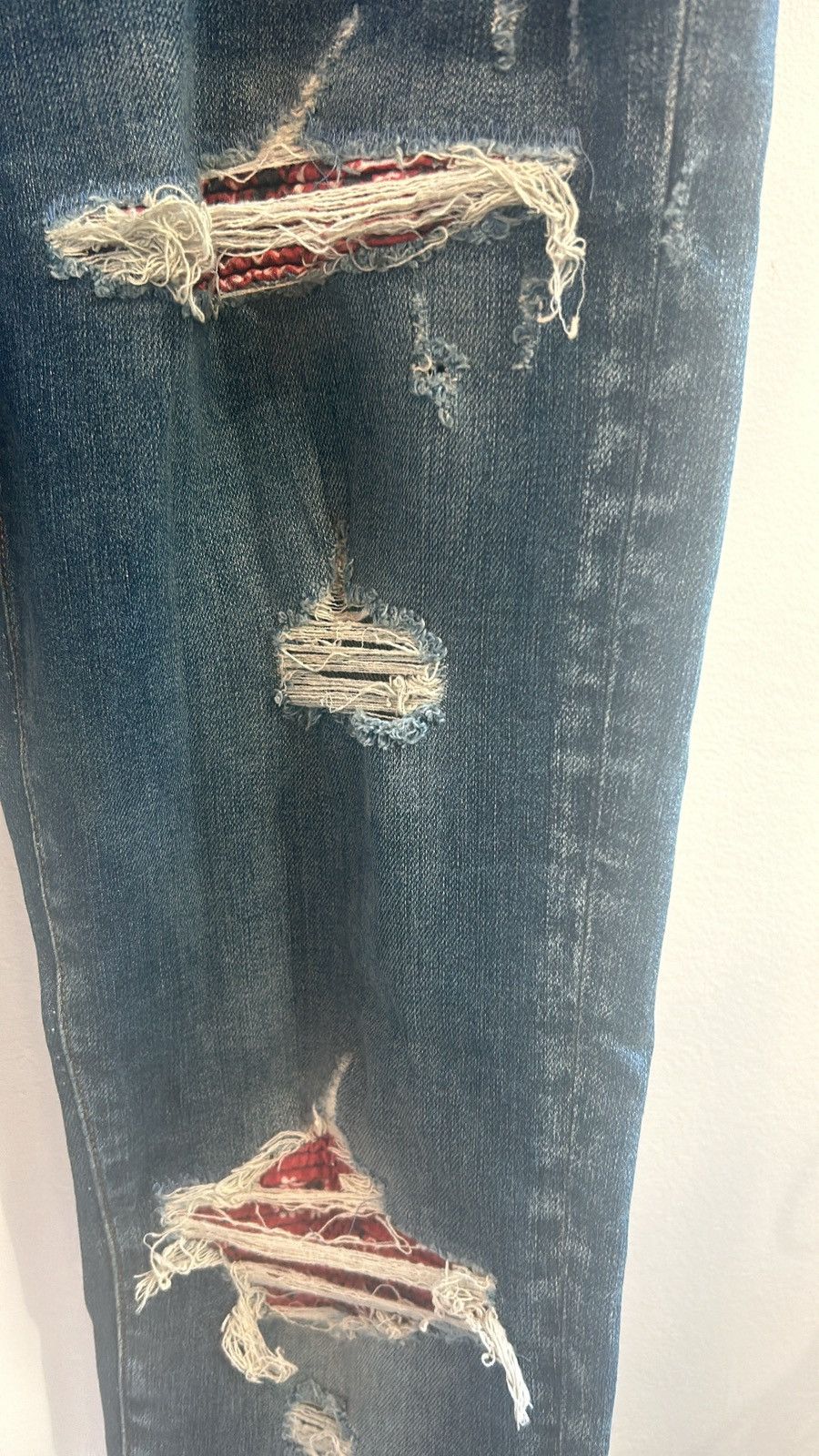 Amiri Amiri Mx1 Red bandana jeans Size US 34 / EU 50 - 4 Thumbnail