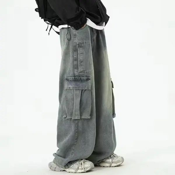 Jean Miyauchi x Mirei Wide Leg Denim Cargo Pant Size US 31 - 4 Thumbnail