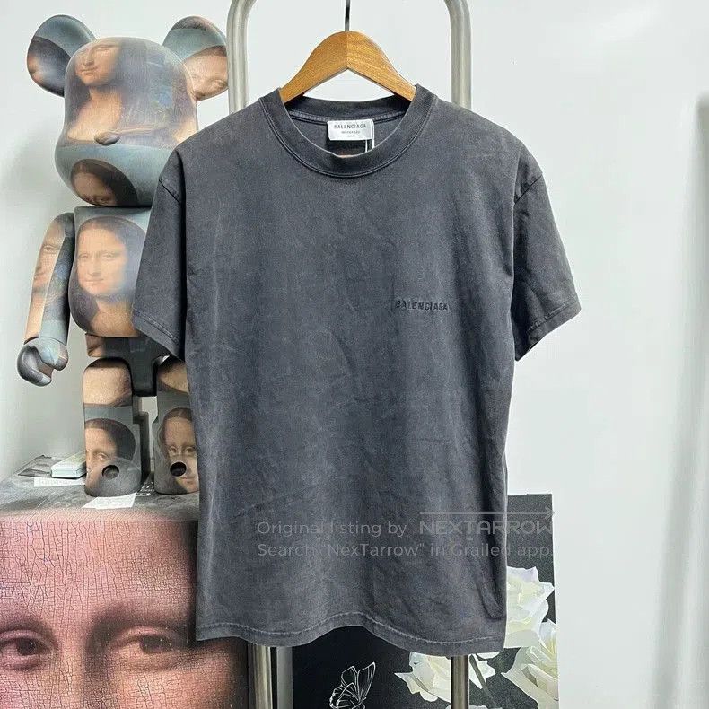 Balenciaga Balenciaga Embroidered Logo Short Sleeve. Size US XS / EU 42 / 0 - 1 Thumbnail