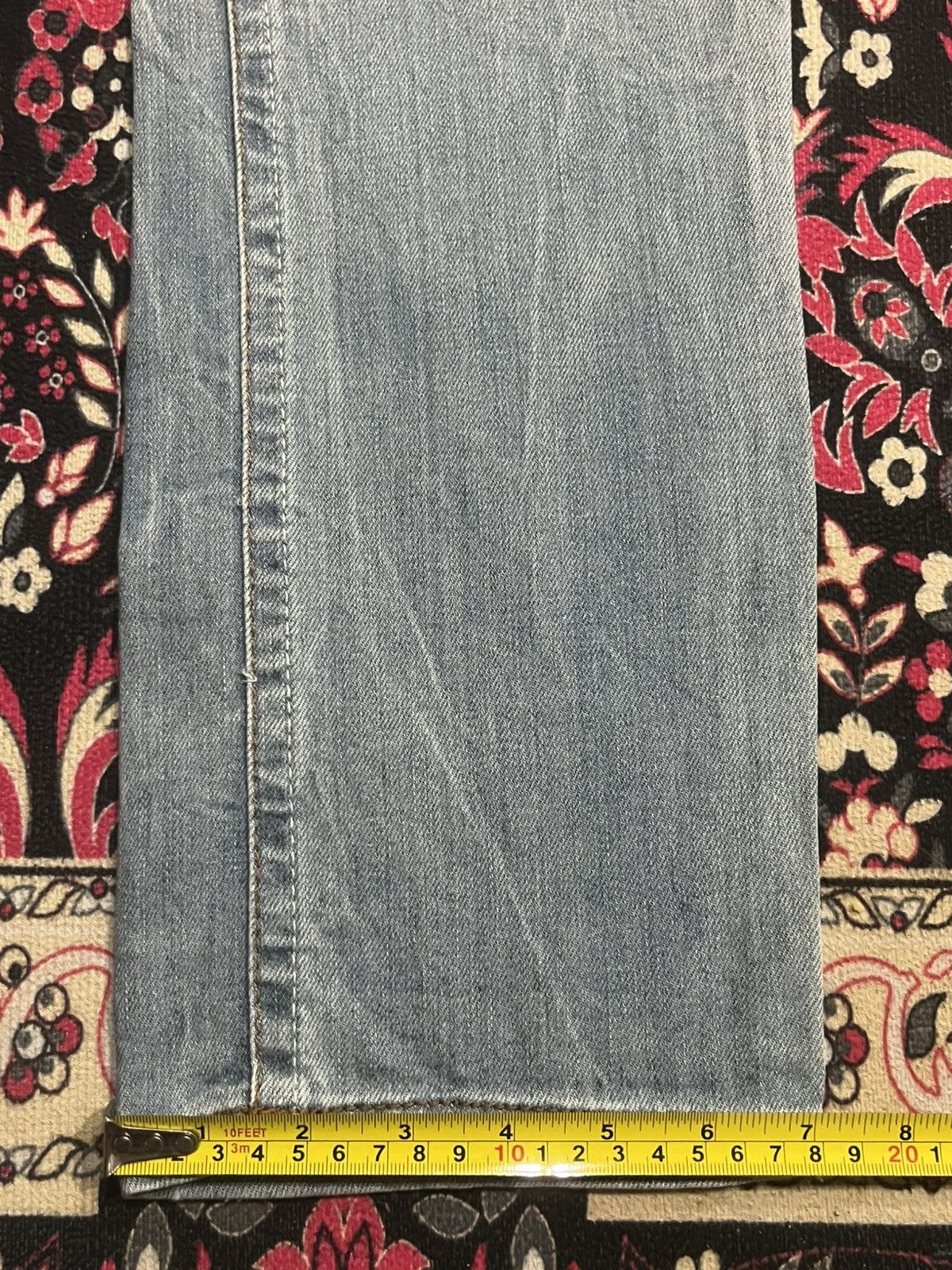If Six Was Nine ⚡️Insane⚡️Vintage Japanese Brand Red Pepper Destroy Blue Jeans Size US 28 / EU 44 - 22 Thumbnail