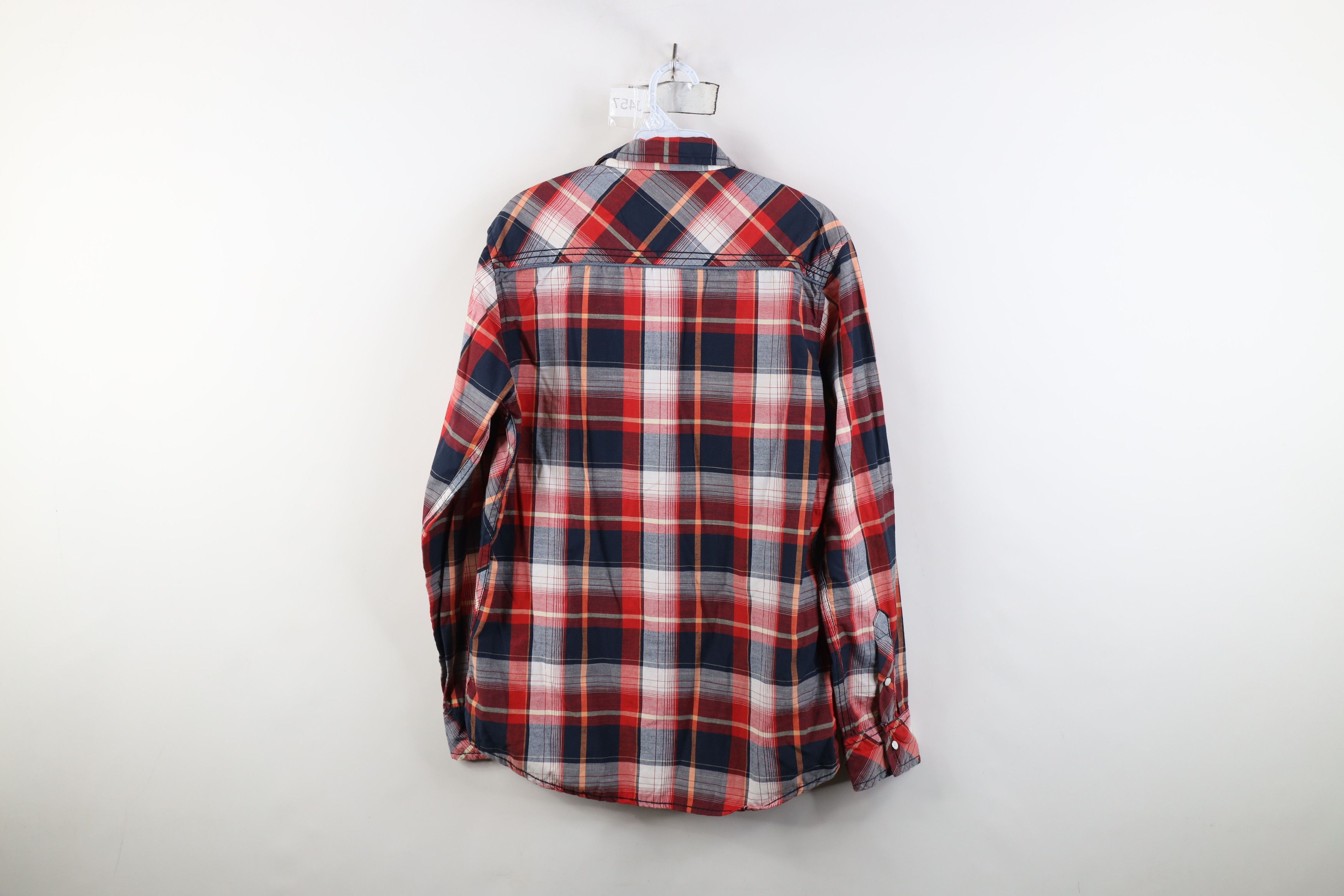 Vintage Buckle BKE Stitch Western Snap Button Collared Shirt Plaid Size US M / EU 48-50 / 2 - 12 Thumbnail