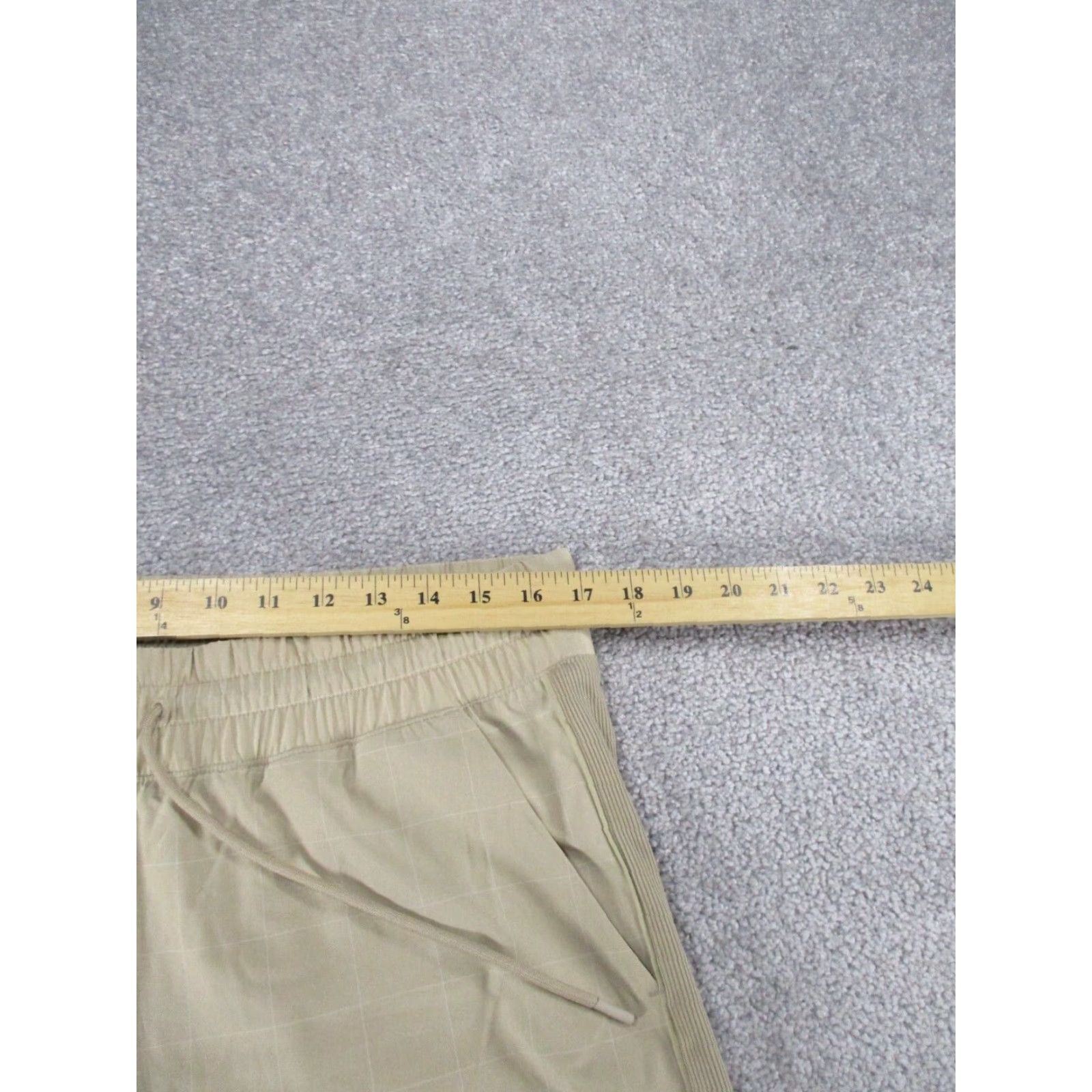 Athleta Athleta Joggers Womens 12 Beige Windowpane Textured Lightweight Brookyln Size 34" / US 12 / IT 48 - 6 Thumbnail