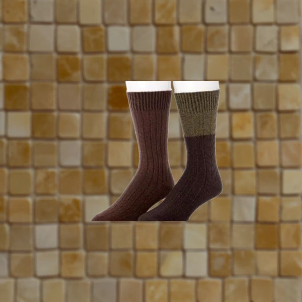 Vintage CUDDL DUDS CLIMALITE JAVA BROWN CREW SOCKS MENS SIZE 8-12 Size ONE SIZE - 1 Preview