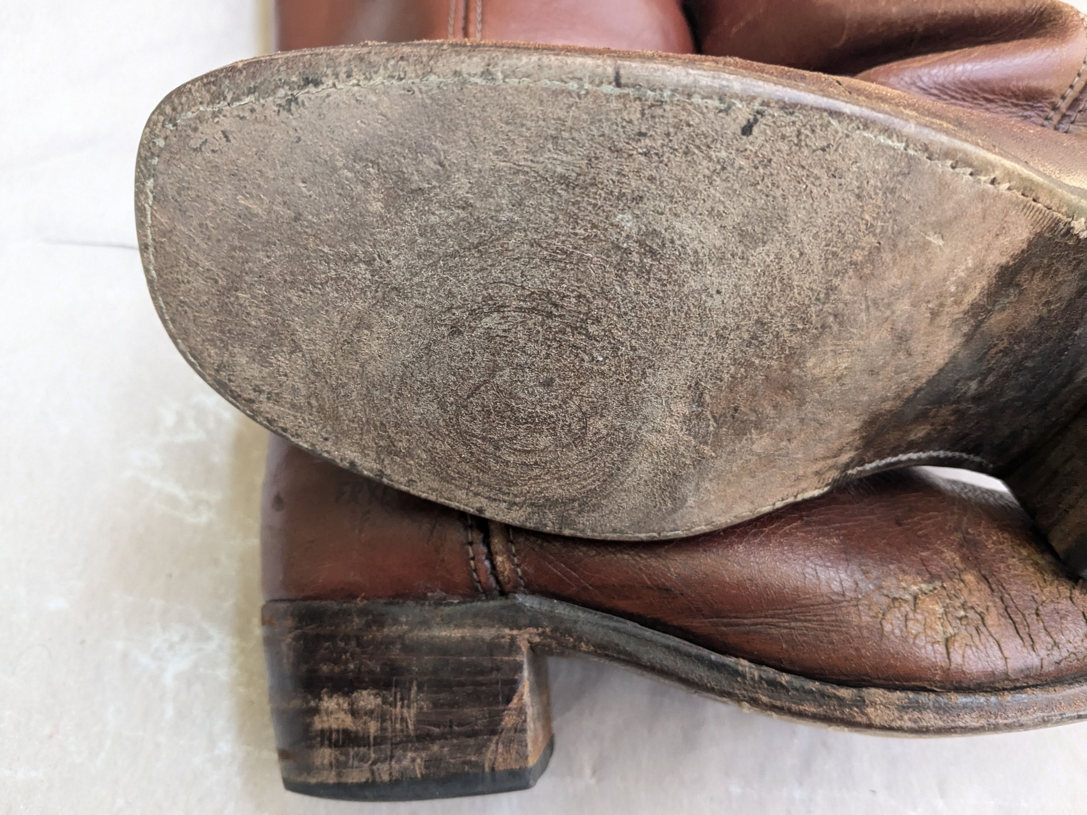 Frye Frye Campus Boots Brown Leather 9.5 M Motorcycle Biker Size US 9.5 / EU 42-43 - 17 Thumbnail