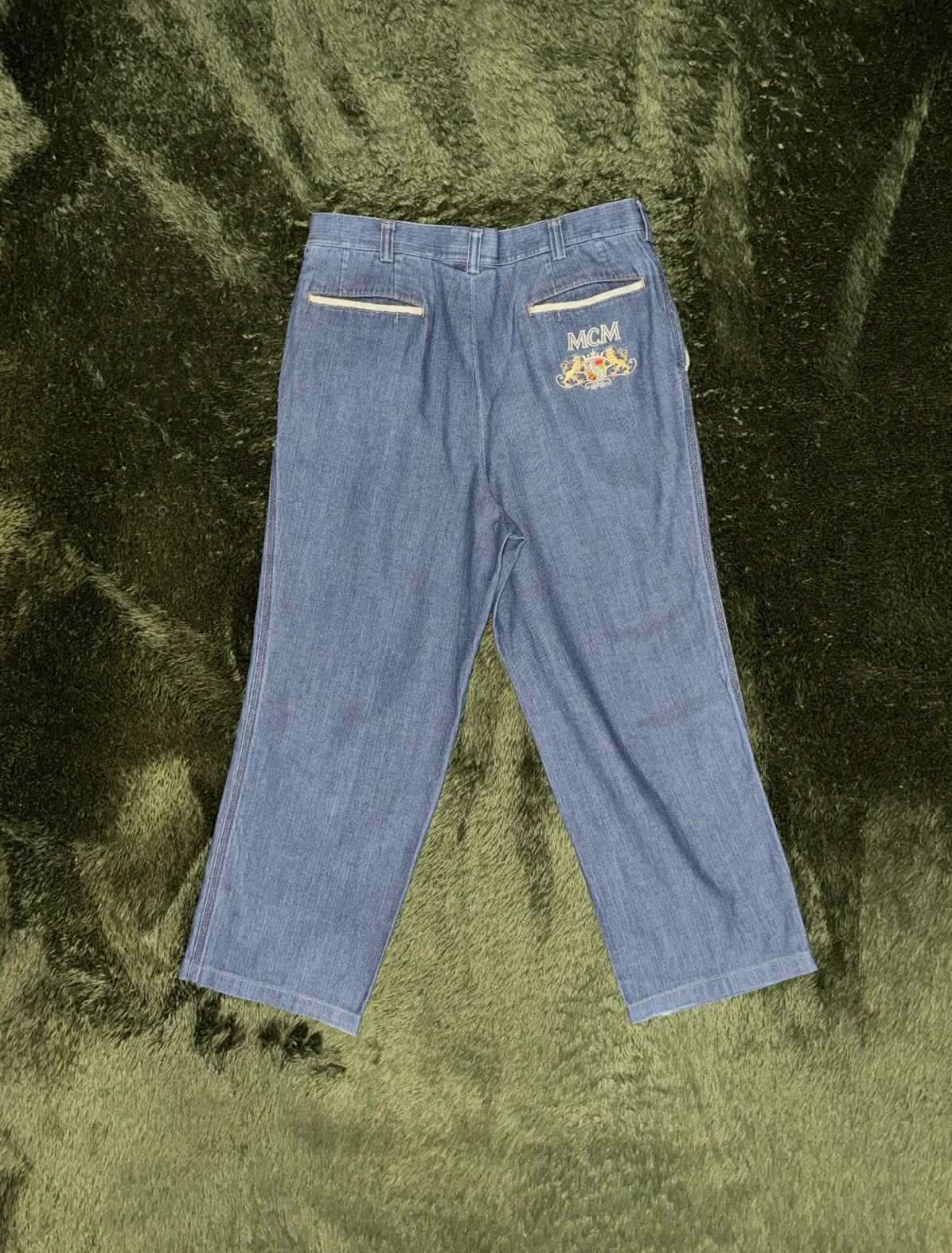 MCM MCM Japan Embroidered Logo Two-Tuck Pocket Pants Size US 32 / EU 48 - 8 Thumbnail