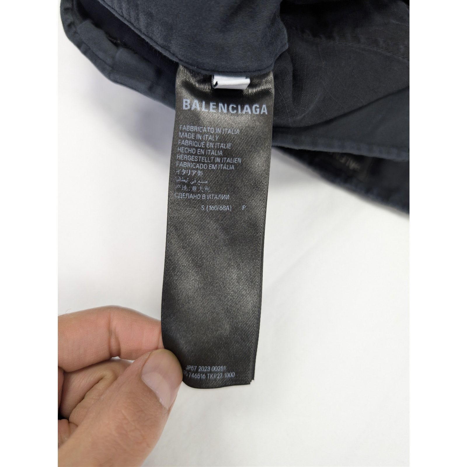 Balenciaga o1rshd1 Cotton Ripstop Shorts in Black Size US 30 / EU 46 - 14 Thumbnail