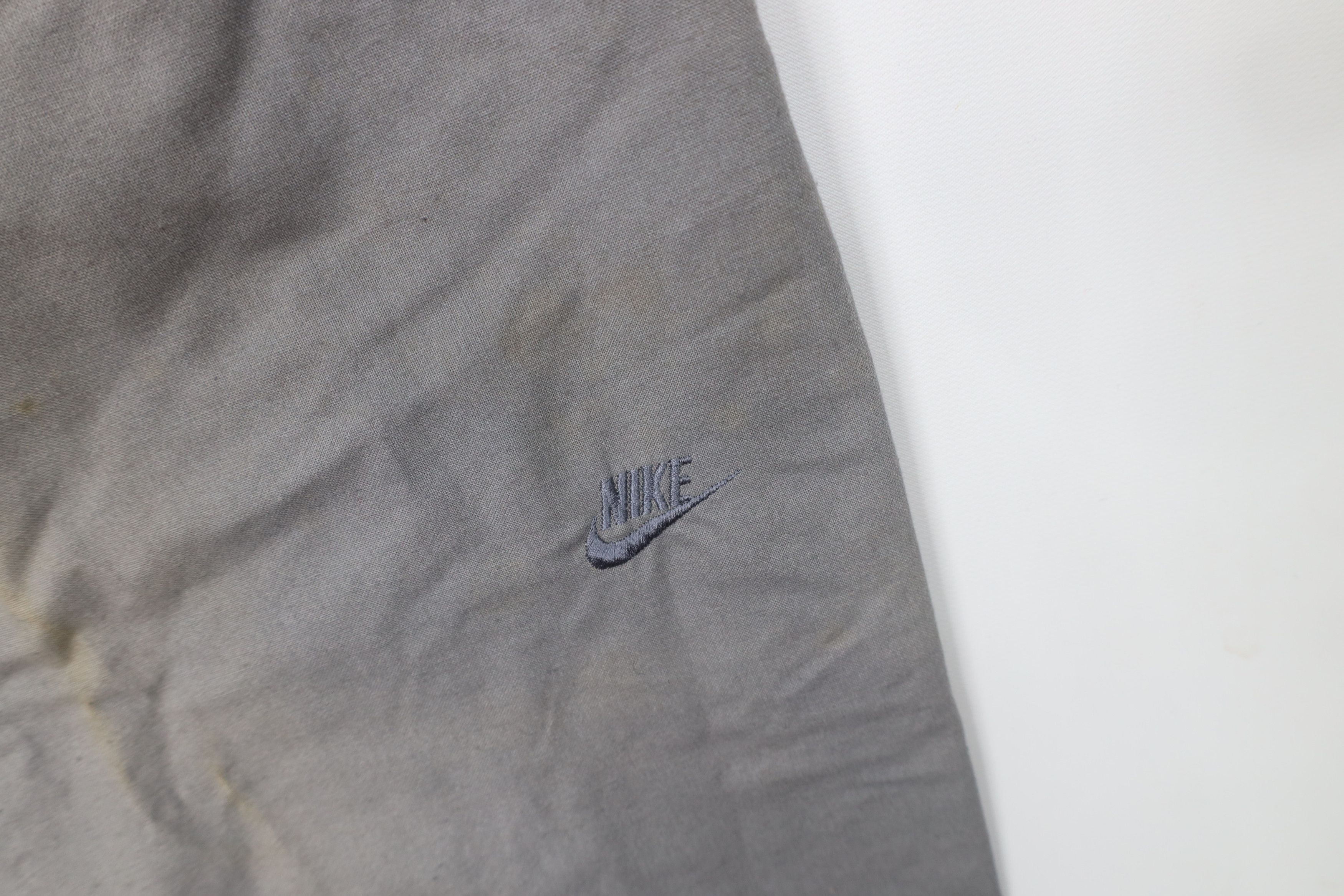 Nike Deadstock Vintage 80s Nike Basketball Pants Gray Cotton Size US 34 / EU 50 - 7 Thumbnail