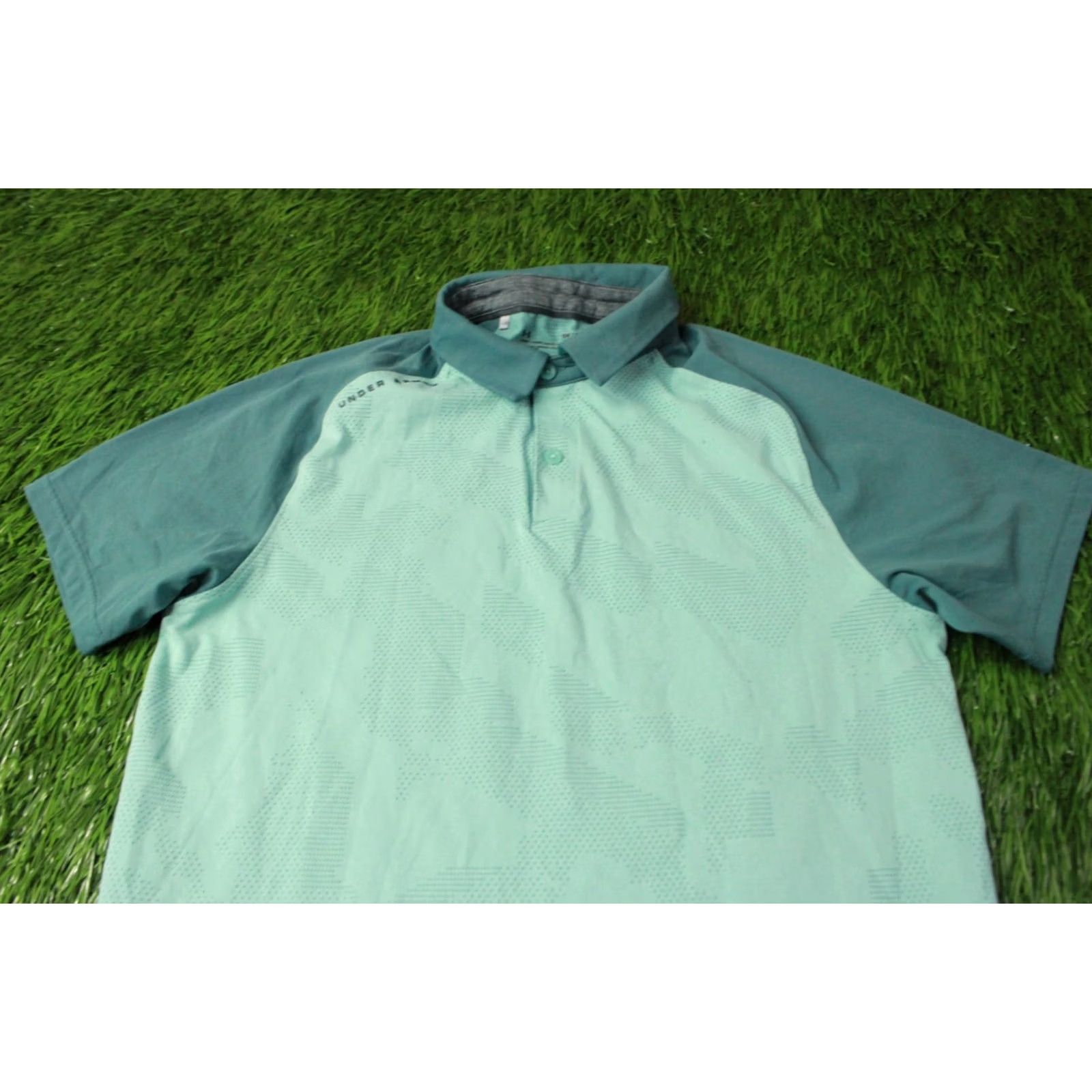 Under Armour UNDER ARMOUR HEATGEAR Polo Shirt Men Small S 2019 Mint and Green Solid Short Sleeve Baselines 100% Polyester Size US S / EU 44-46 / 1 - 2 Thumbnail