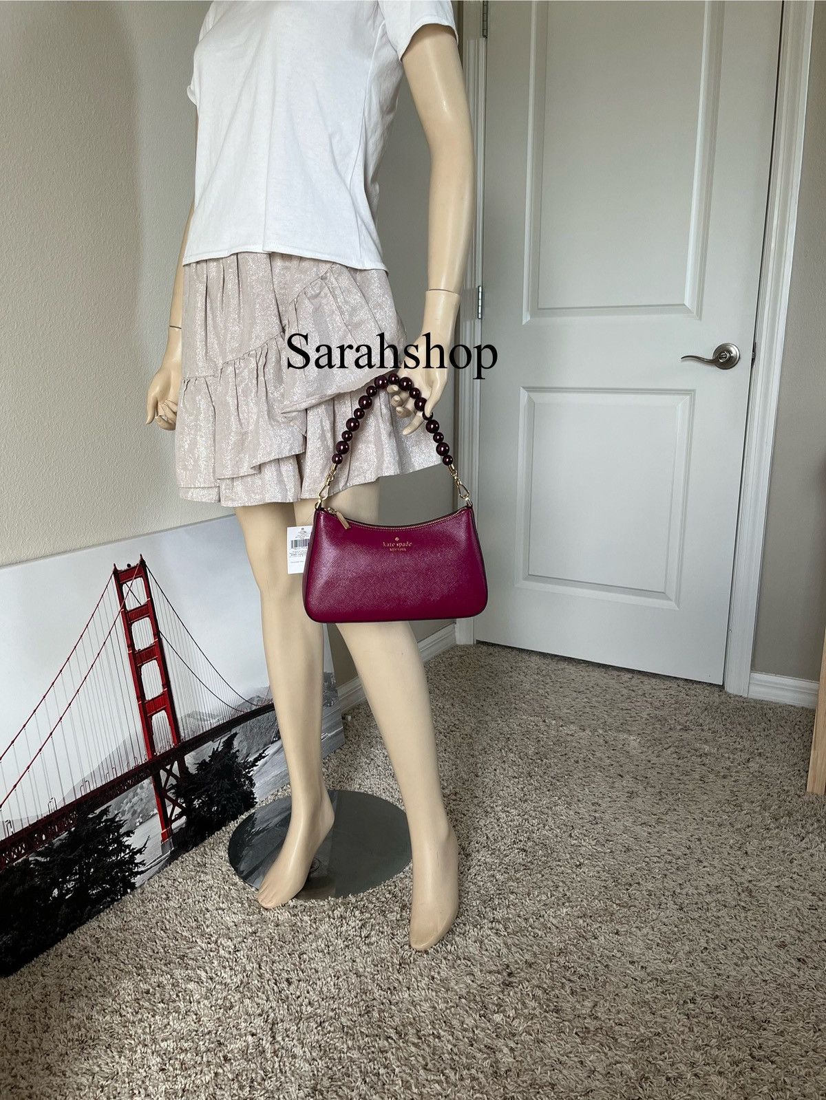 Kate Spade Kate Spade Madison Faux Pearl Medium Convertible Crossbody Size ONE SIZE - 13 Thumbnail