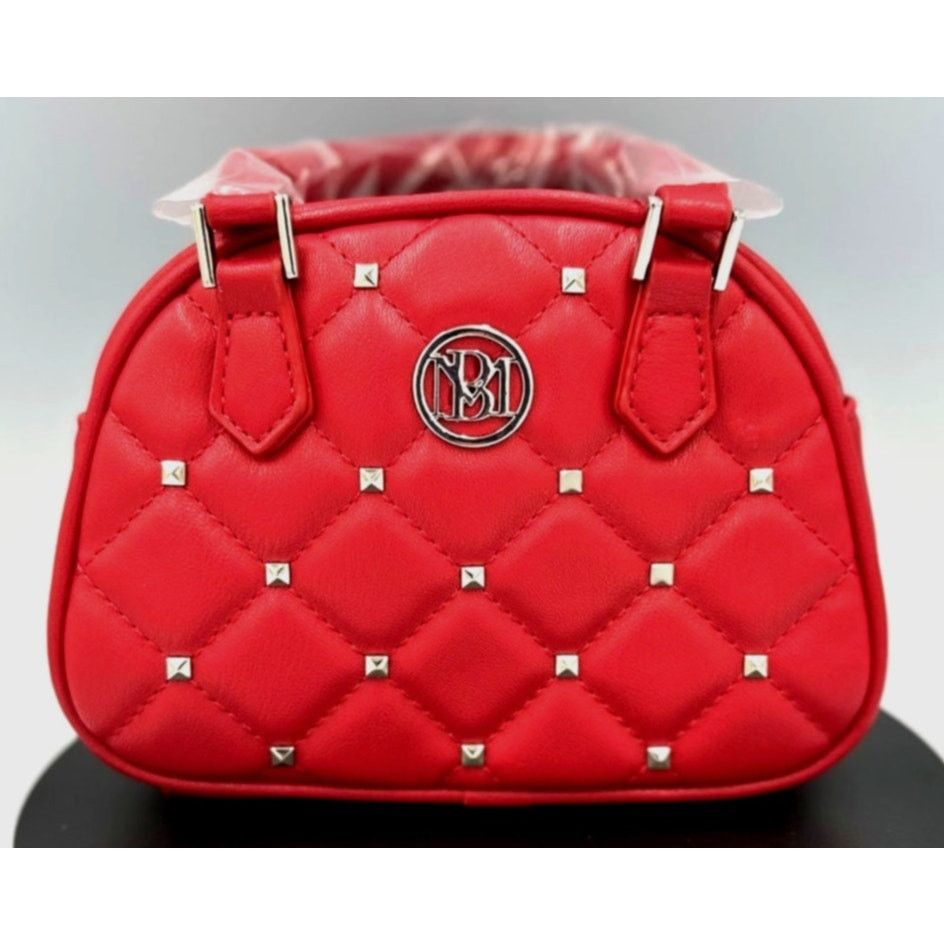 Badgley Mischka Badgley Mischka Crossbody Dome with Studs - Red Size ONE SIZE - 2 Thumbnail