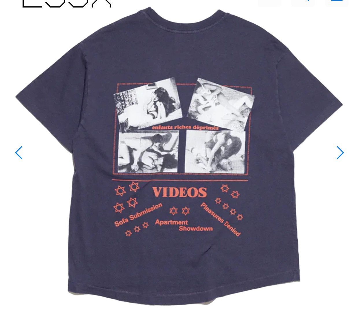 Enfants Riches Deprimes ENFANTS RICHES DEPRIMES PLEASURES DENIED T-SHIRT NIGHTSHADE Size US L / EU 52-54 / 3 - 5 Thumbnail