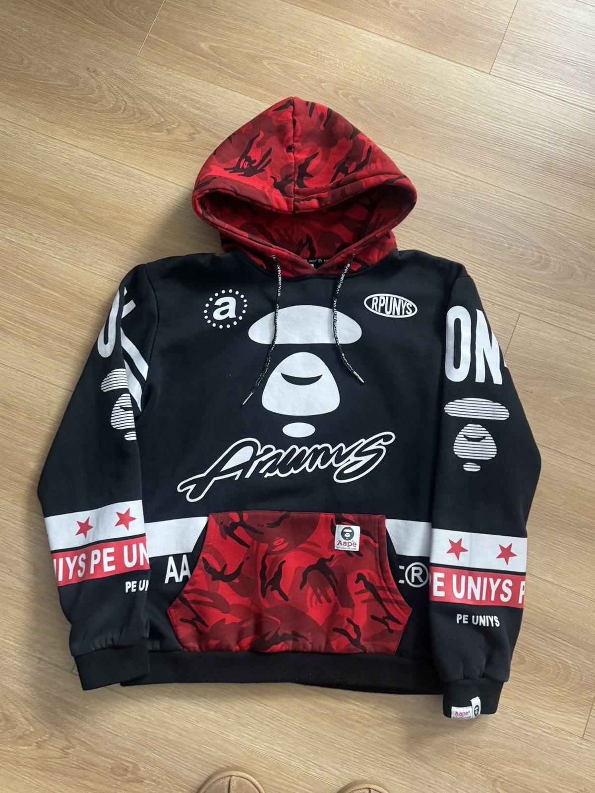 Aape Aape x Bape graphic hoodie Size US L / EU 52-54 / 3 - 1 Thumbnail