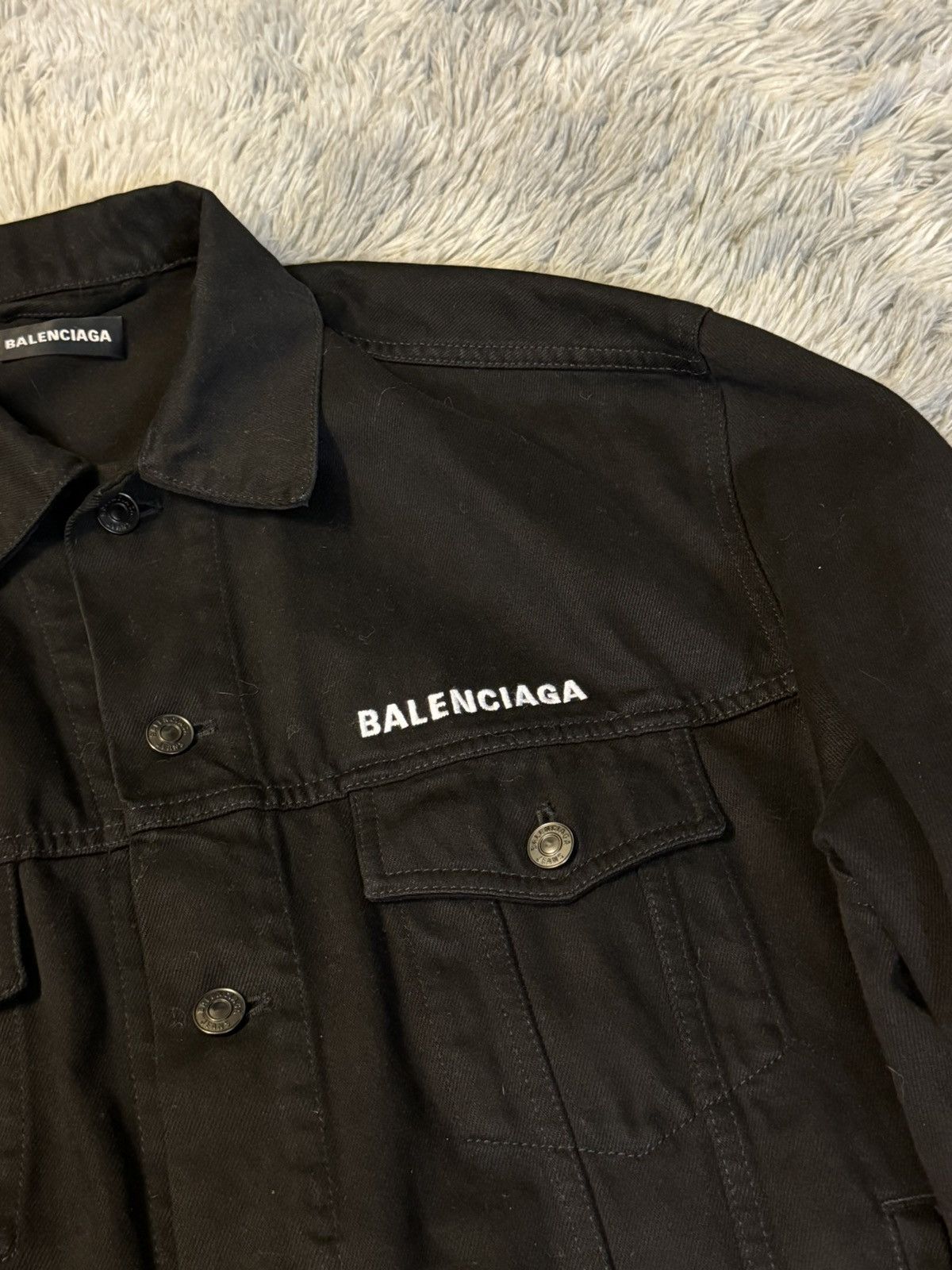 Balenciaga crew denim jacket Size US L / EU 52-54 / 3 - 3 Thumbnail