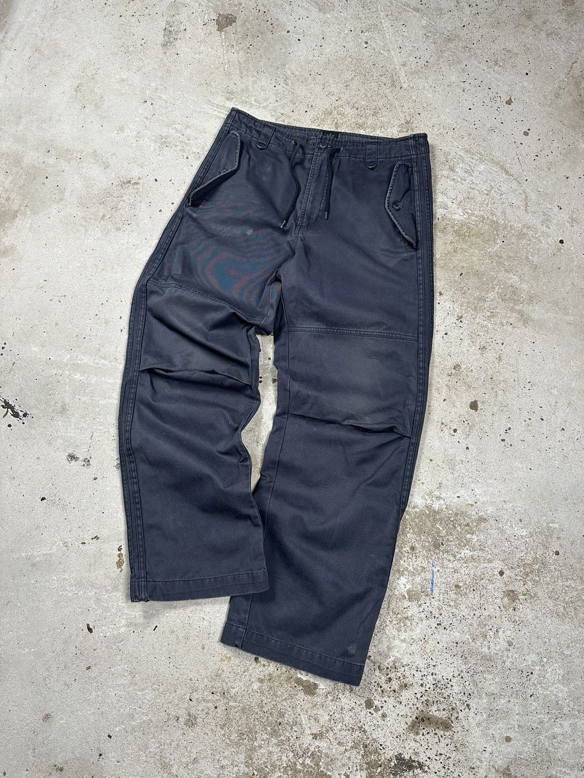 Vintage Y2K Adidas Gray Outdoor Double Knee Pants
