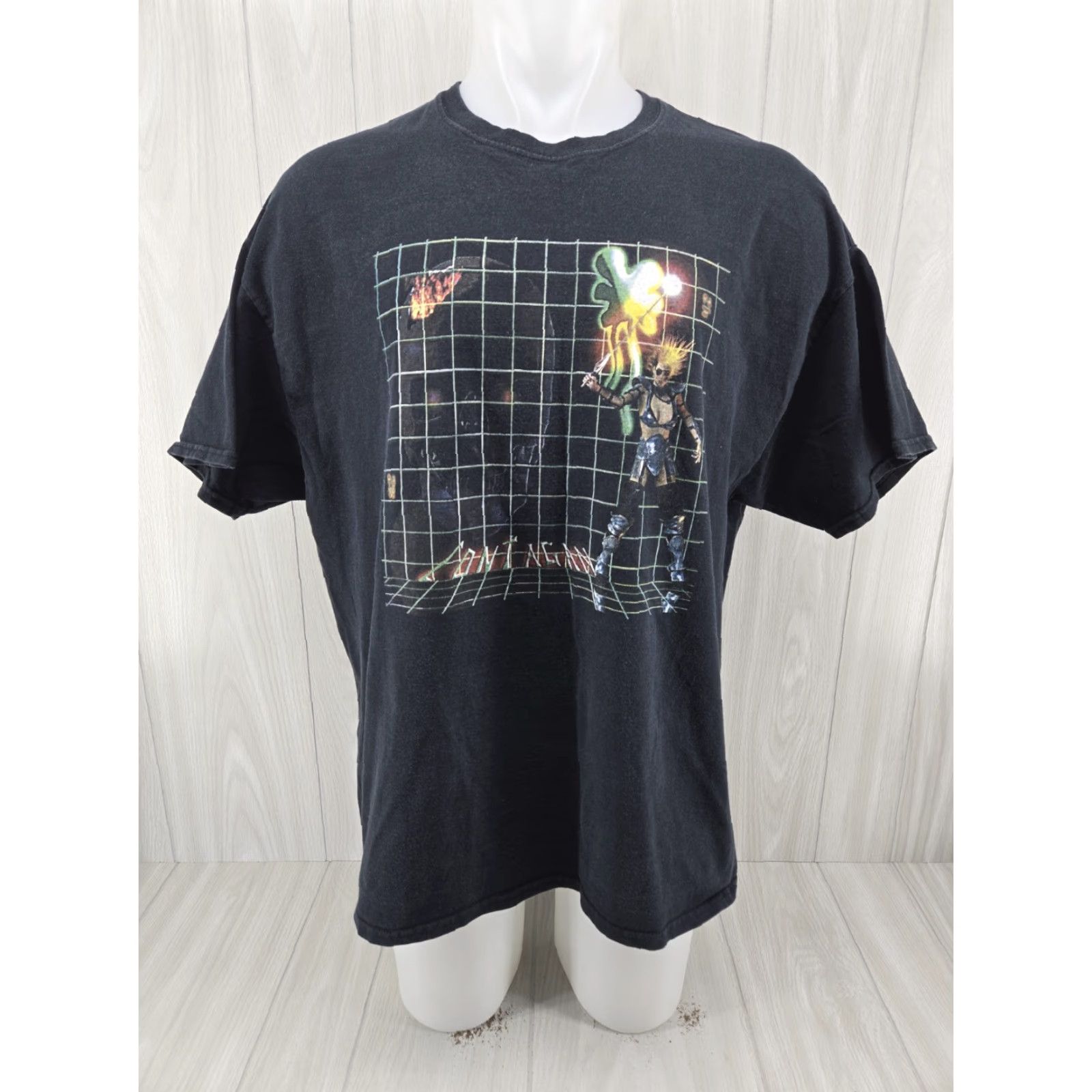 Gildan VINTAGE Contagan Band Shirt Black 2XL T-Shirt Mens Short Sleeve Distressed Graphic Contagan Band Shirt Size US XXL / EU 58 / 5 - 2 Thumbnail
