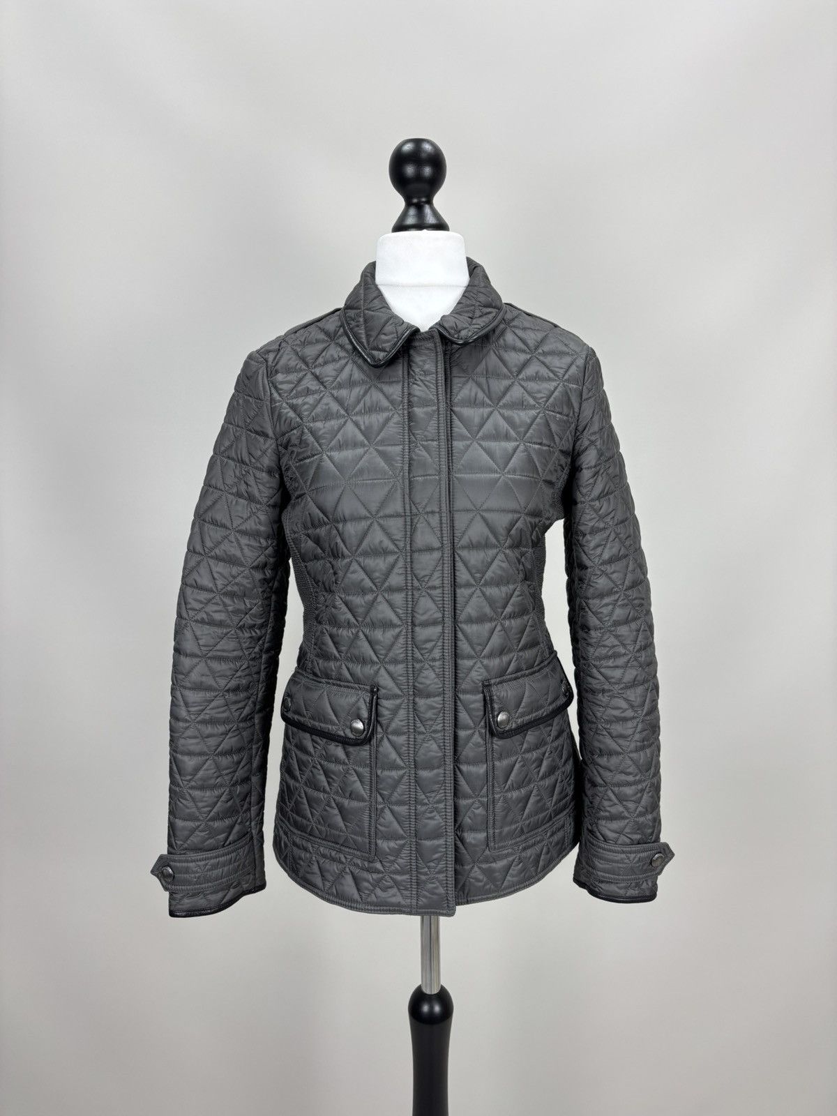 Burberry Womens quilted jacket Burberry Brit Size M Color Gray Size M / US 6-8 / IT 42-44 - 1 Thumbnail