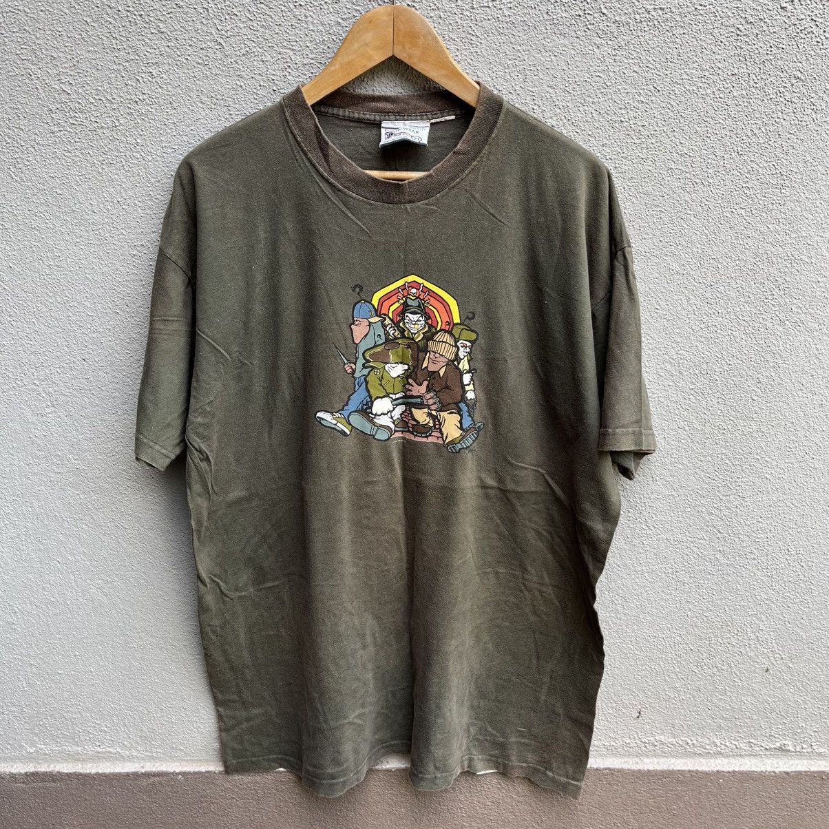 Vintage Vintage 90s KIK WEAR tee graphic artwork Size US XL / EU 56 / 4 - 1 Thumbnail