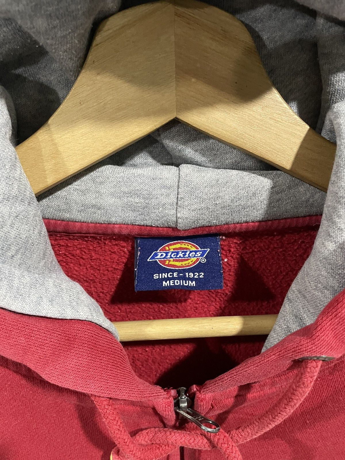 Dickies × Vintage Vintage Y2K Dickies Distress Zip Hoodie Size US M / EU 48-50 / 2 - 6 Thumbnail