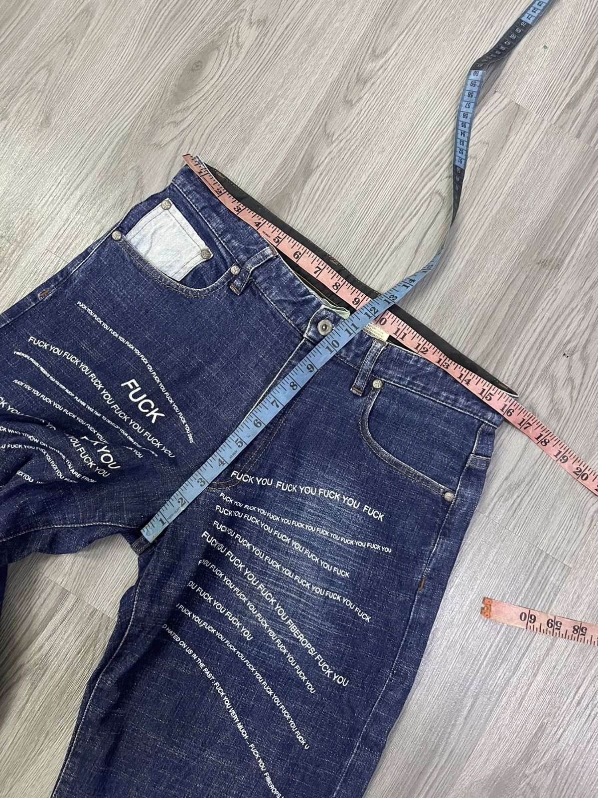 Fiberops Fiberops ‘Fuck You’ denim Size US 32 / EU 48 - 11 Thumbnail