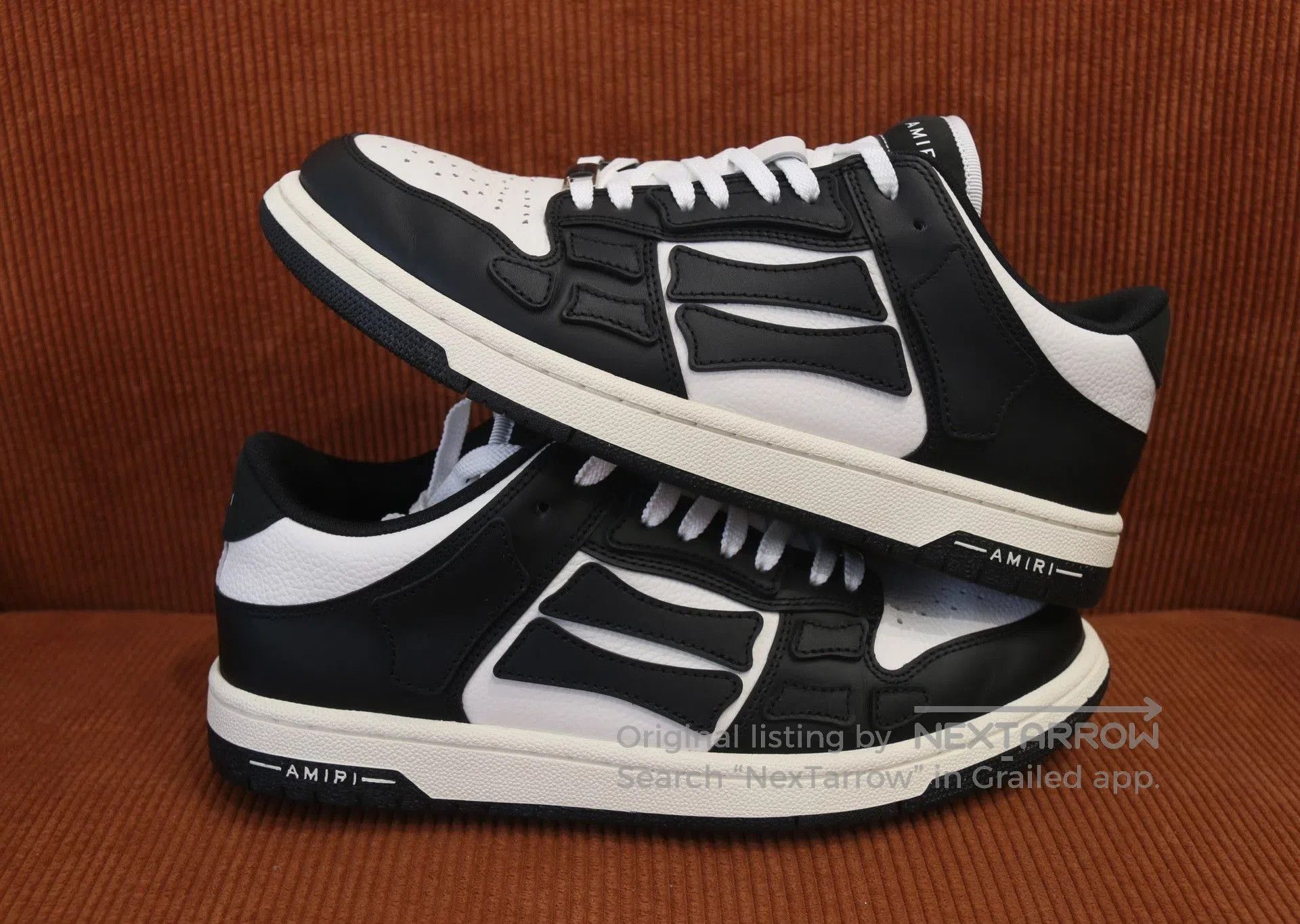 Amiri AMIRI Skel-Top Low Men's Shoes. Size US 7 / EU 40 - 3 Thumbnail